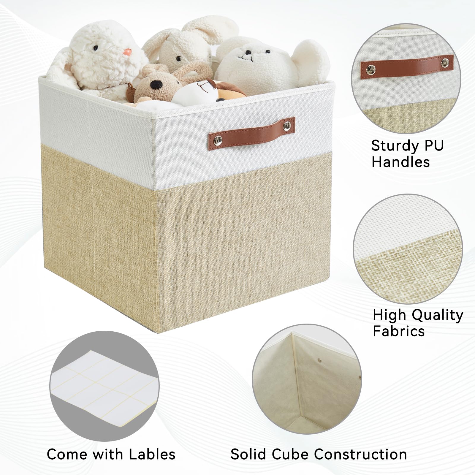 13x15x13 Storage Cube Bins (4 Count)