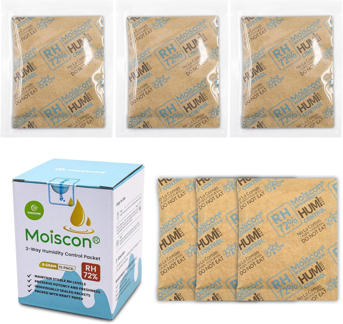 72% Two Way Humidity Control Packs