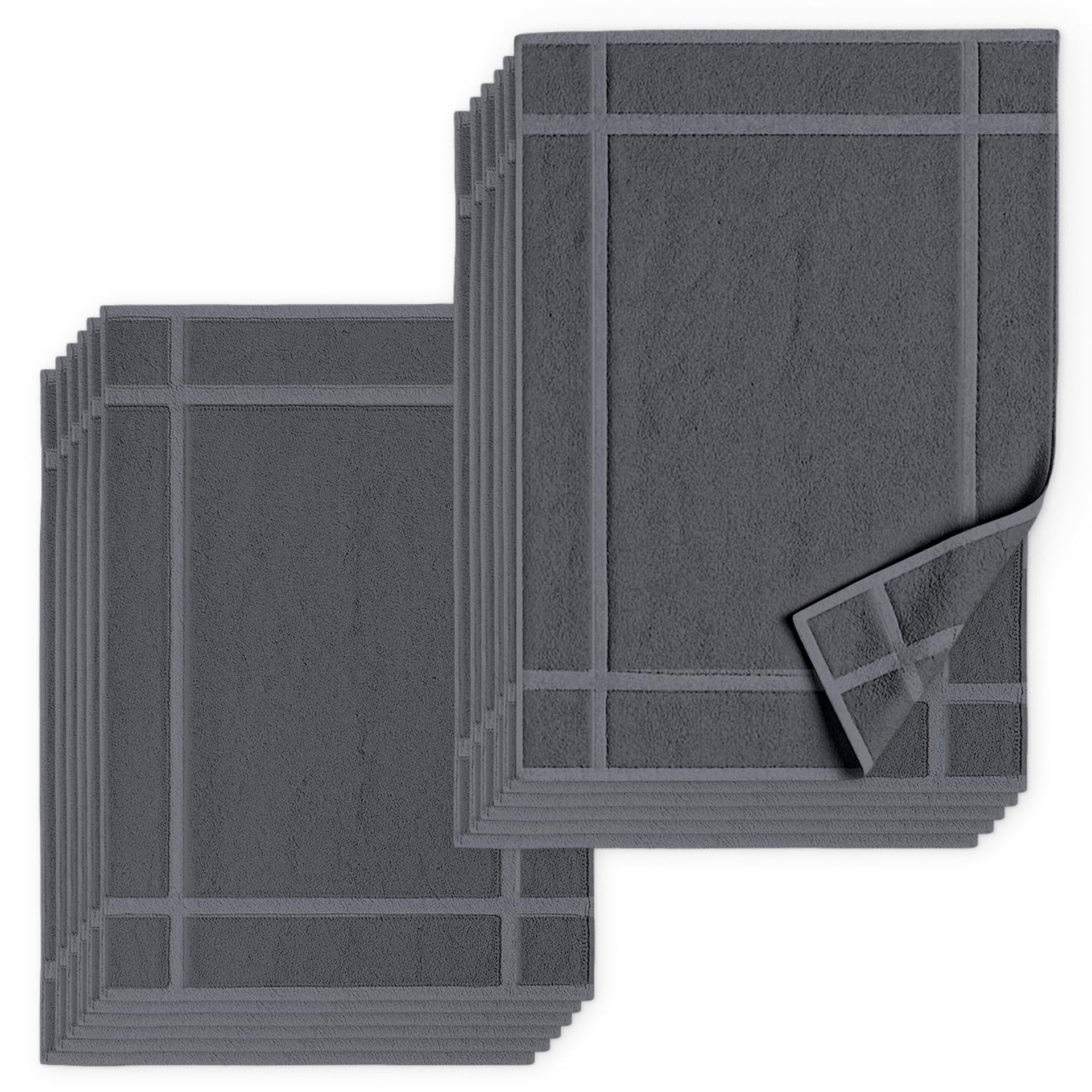 100% Ring Spun Cotton Bath Mat (12 Count)