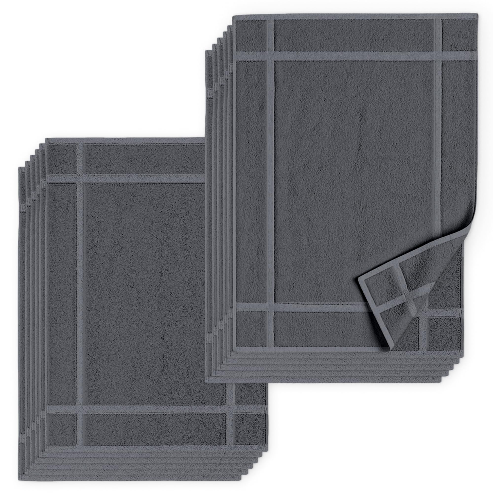 100% Ring Spun Cotton Bath Mat (12 Count)
