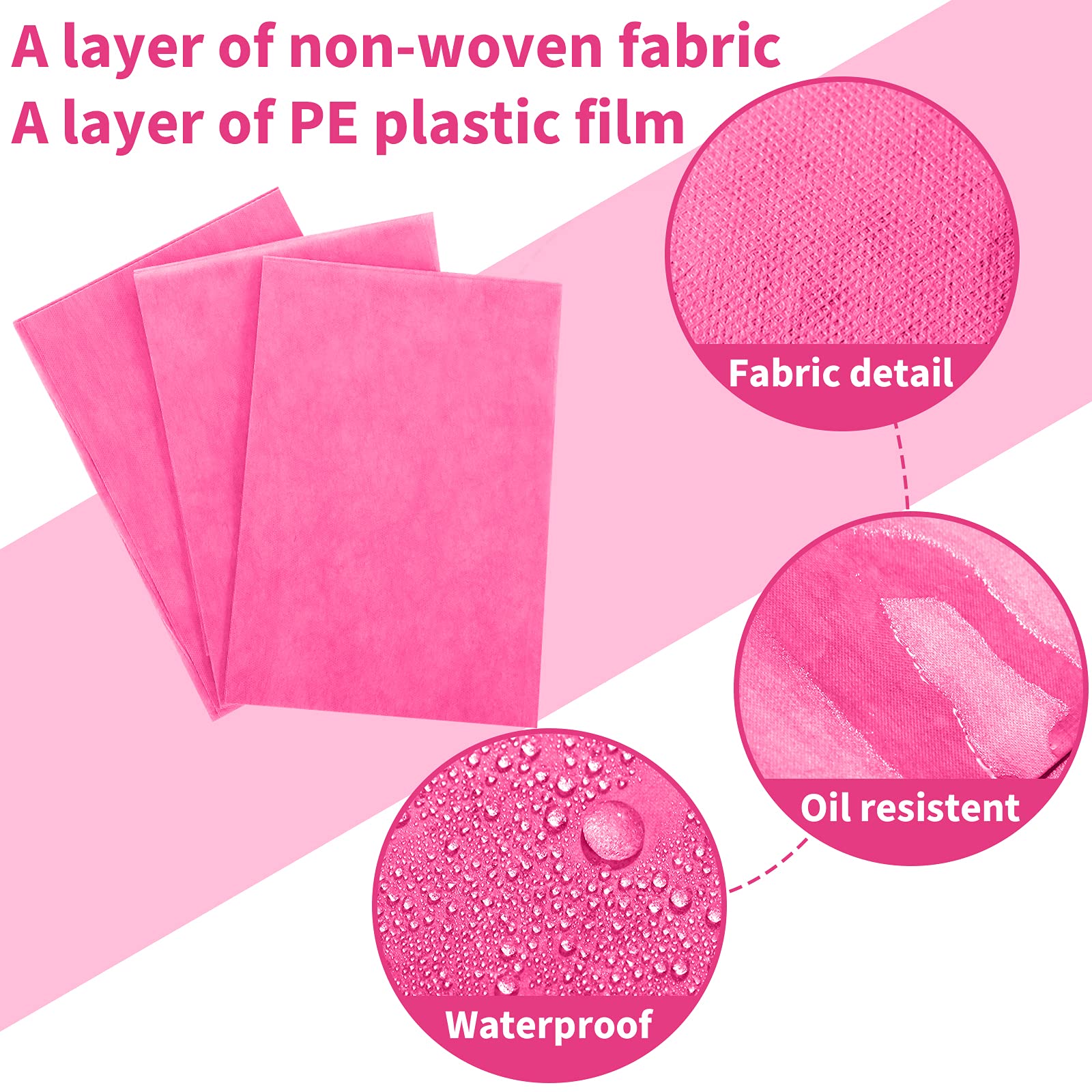 100 Pcs 31.5 x 71 Inch Disposable Bed Sheets Oil