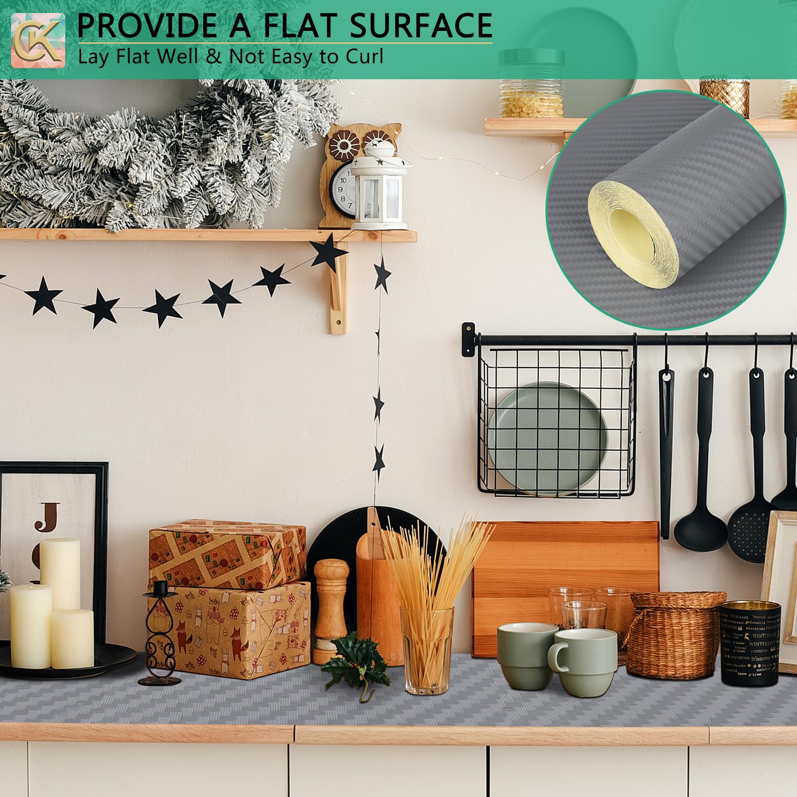 Self Adhesive Shelf Liner Kitchen Liner