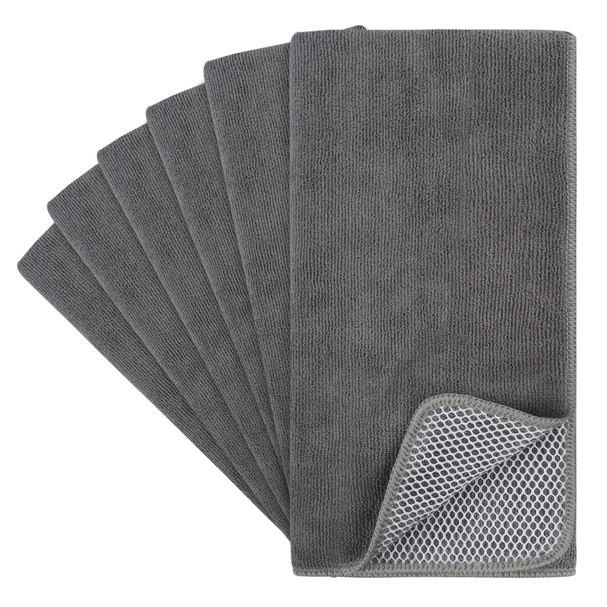 Dish Cloths for Washing Dishes with Scrub Side (6 Count)