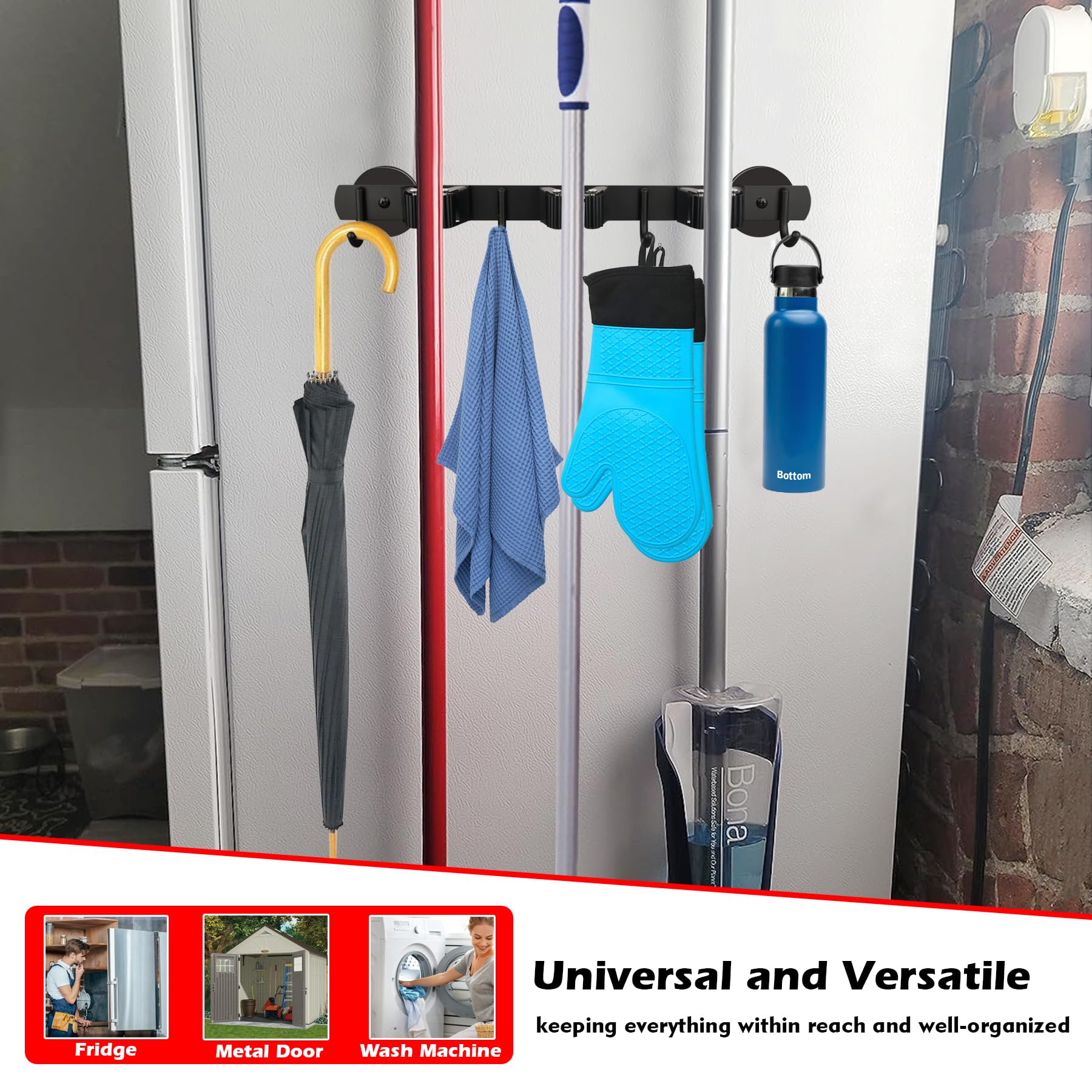 Heavy Duty Magnetic Broom Holder