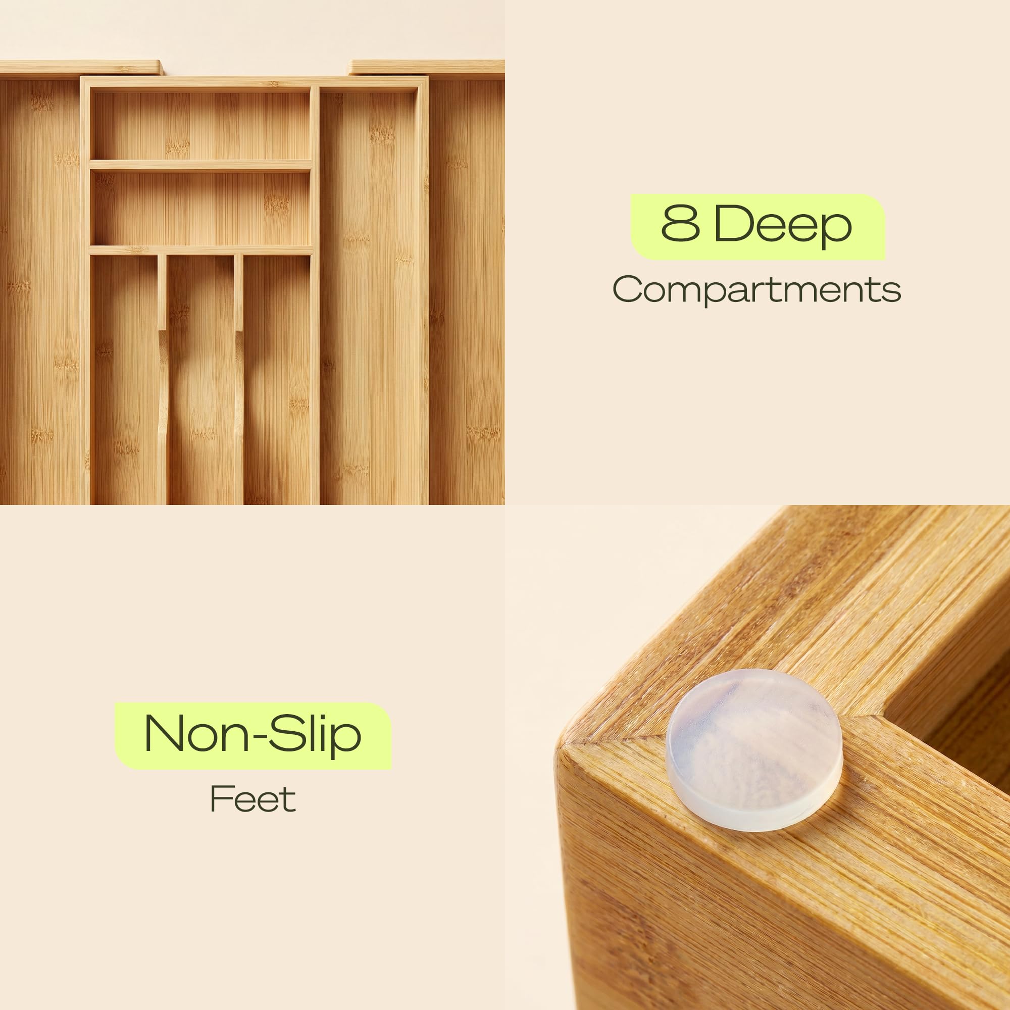 Drawer Organizer for Kitchen Organization