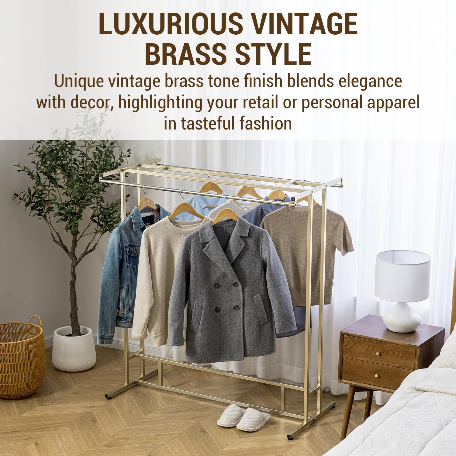 Brass Garment Rack