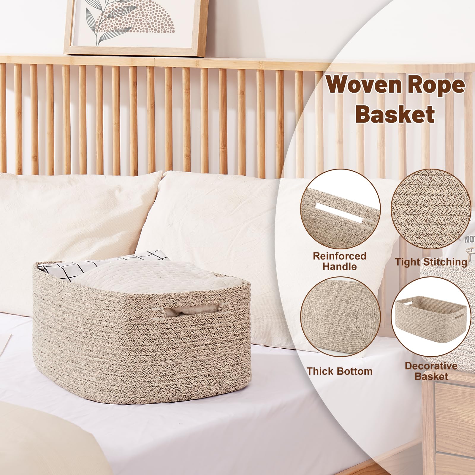 Storage Basket for Shelves (2 Count)