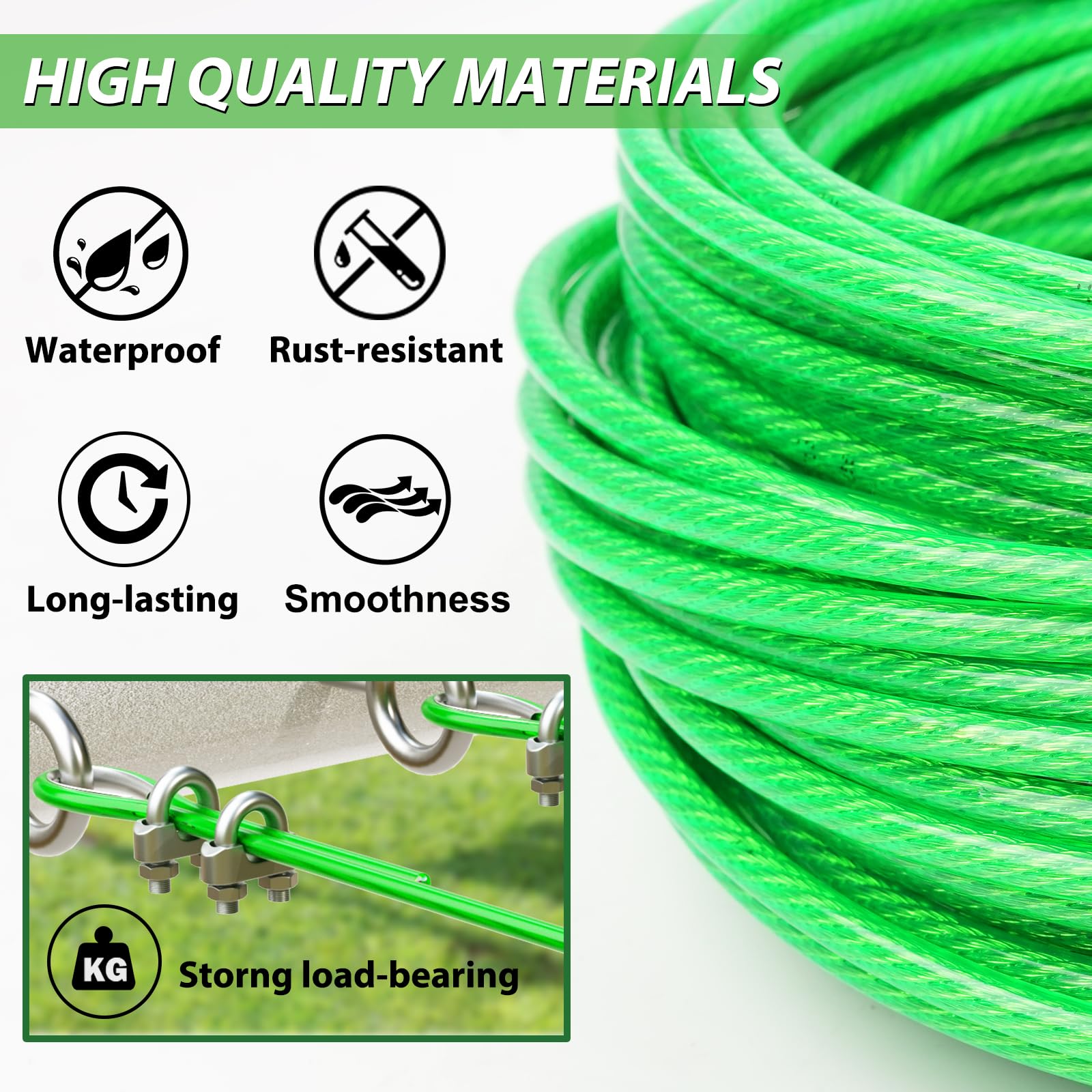 1 8" Clothes Line Outdoors