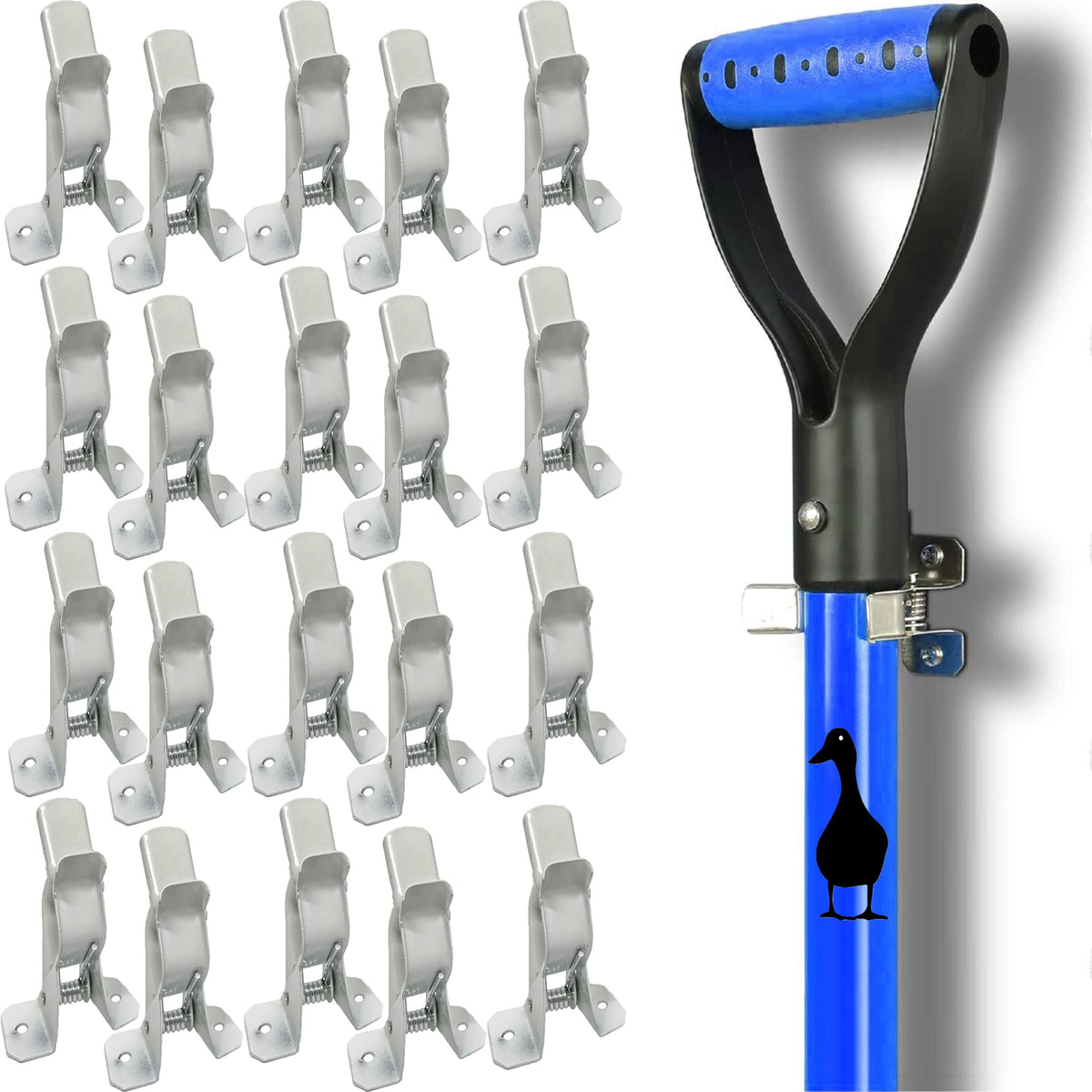 White Spring Grip Clamps