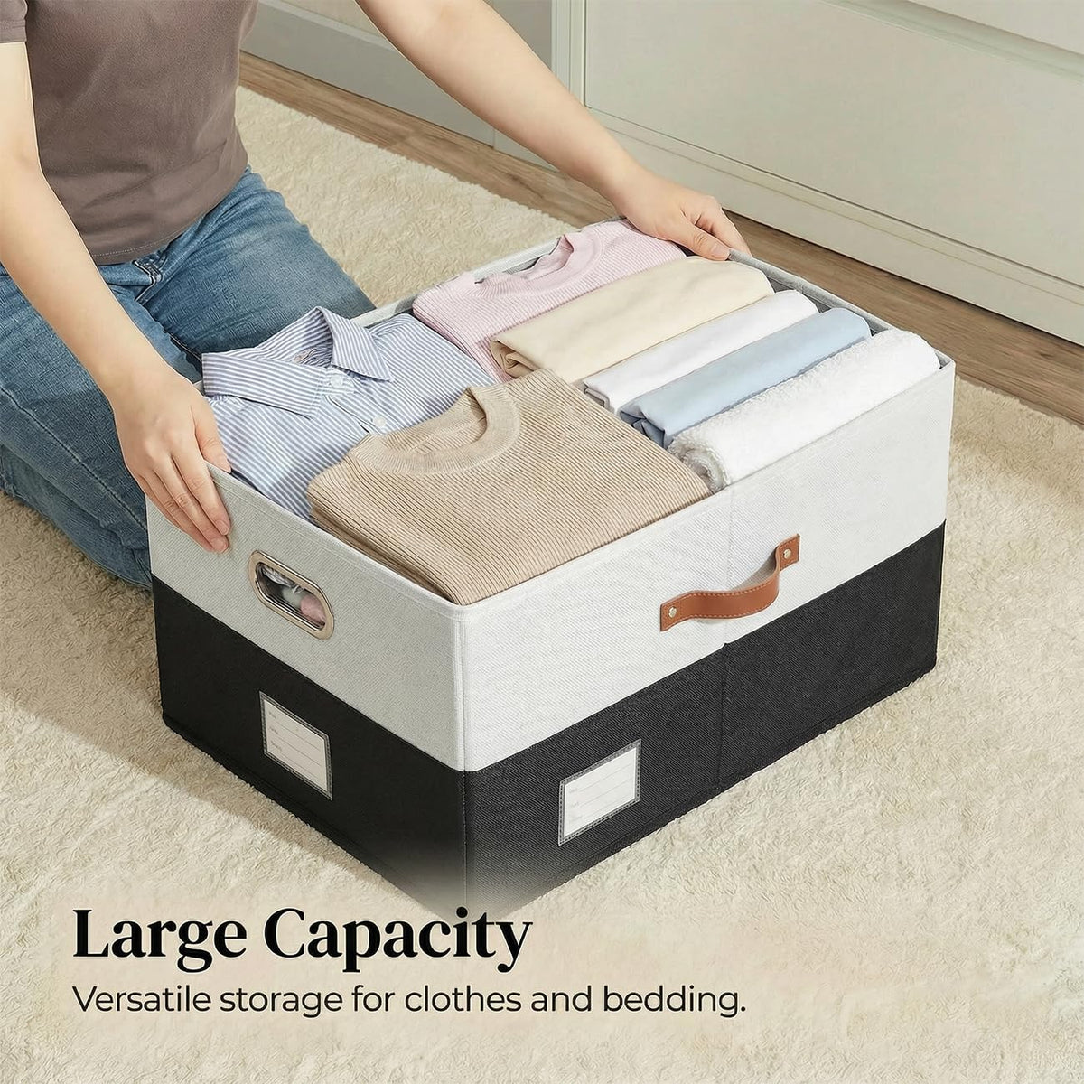 Storage Bins with Lids [3 (3 Count)