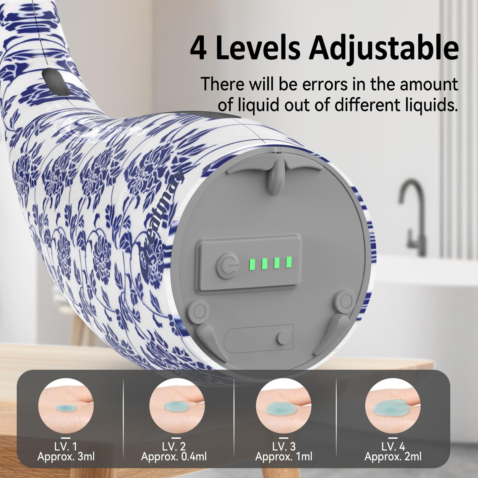Automatic Soap Dispenser Touchless Rechargeable 10 oz