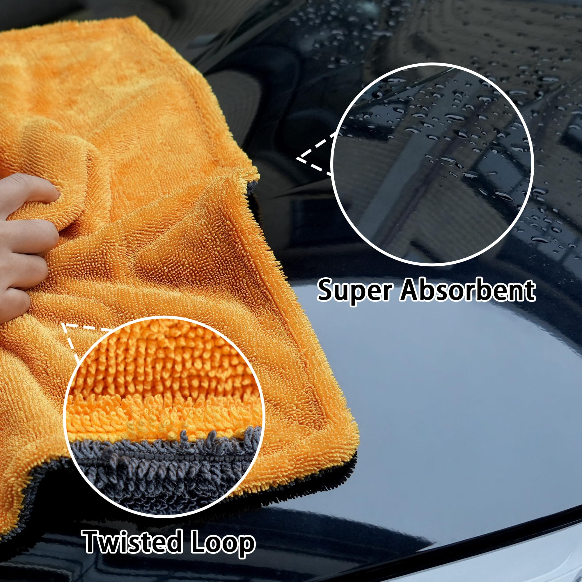 1000GSM Car Drying Towel 18"x24"