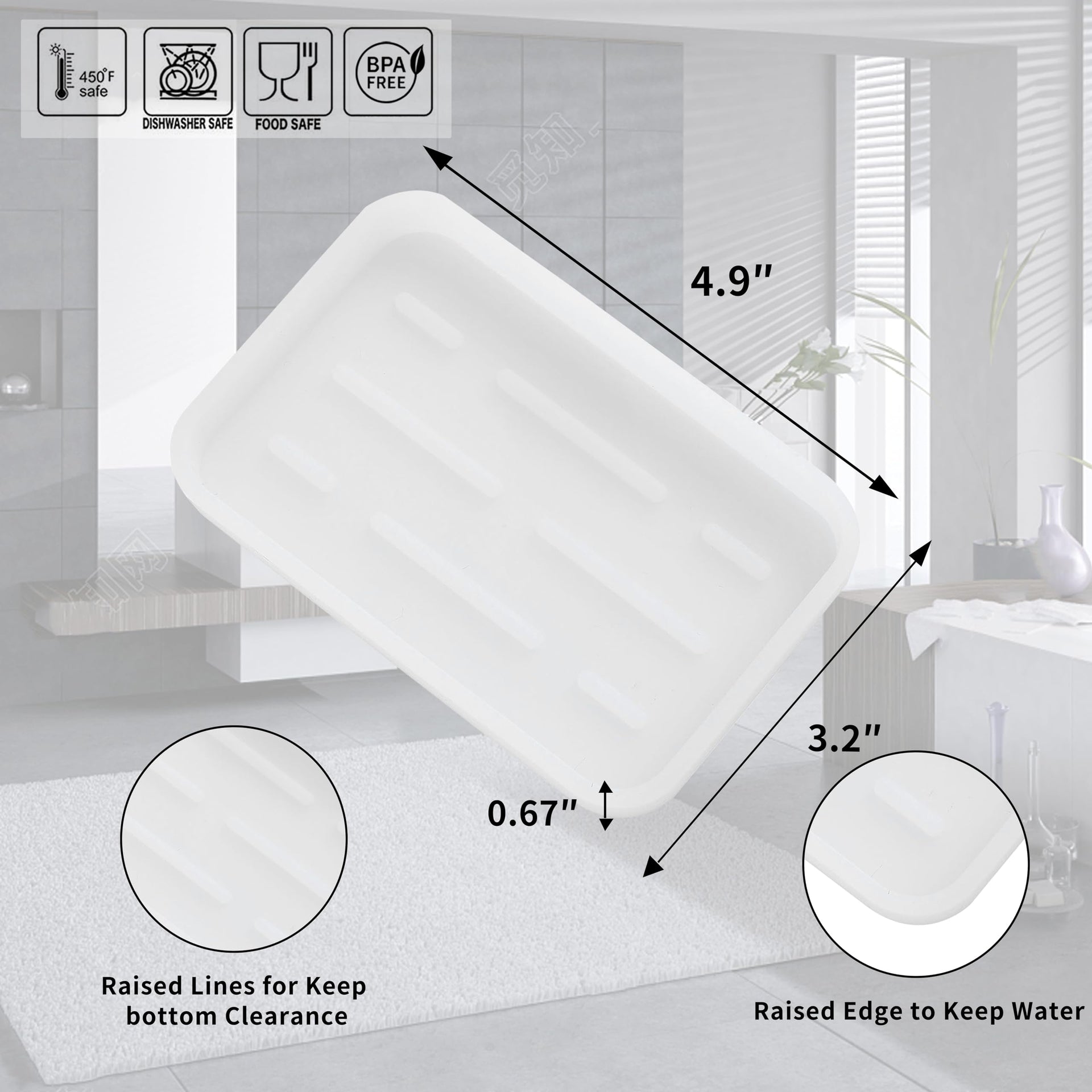 Silicone Kitchen Sink Organizer Tray for Multiple Usage