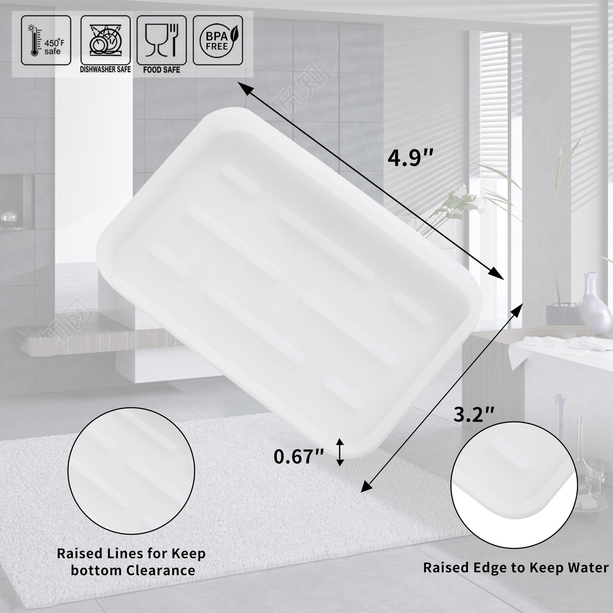 Silicone Kitchen Sink Organizer Tray for Multiple Usage