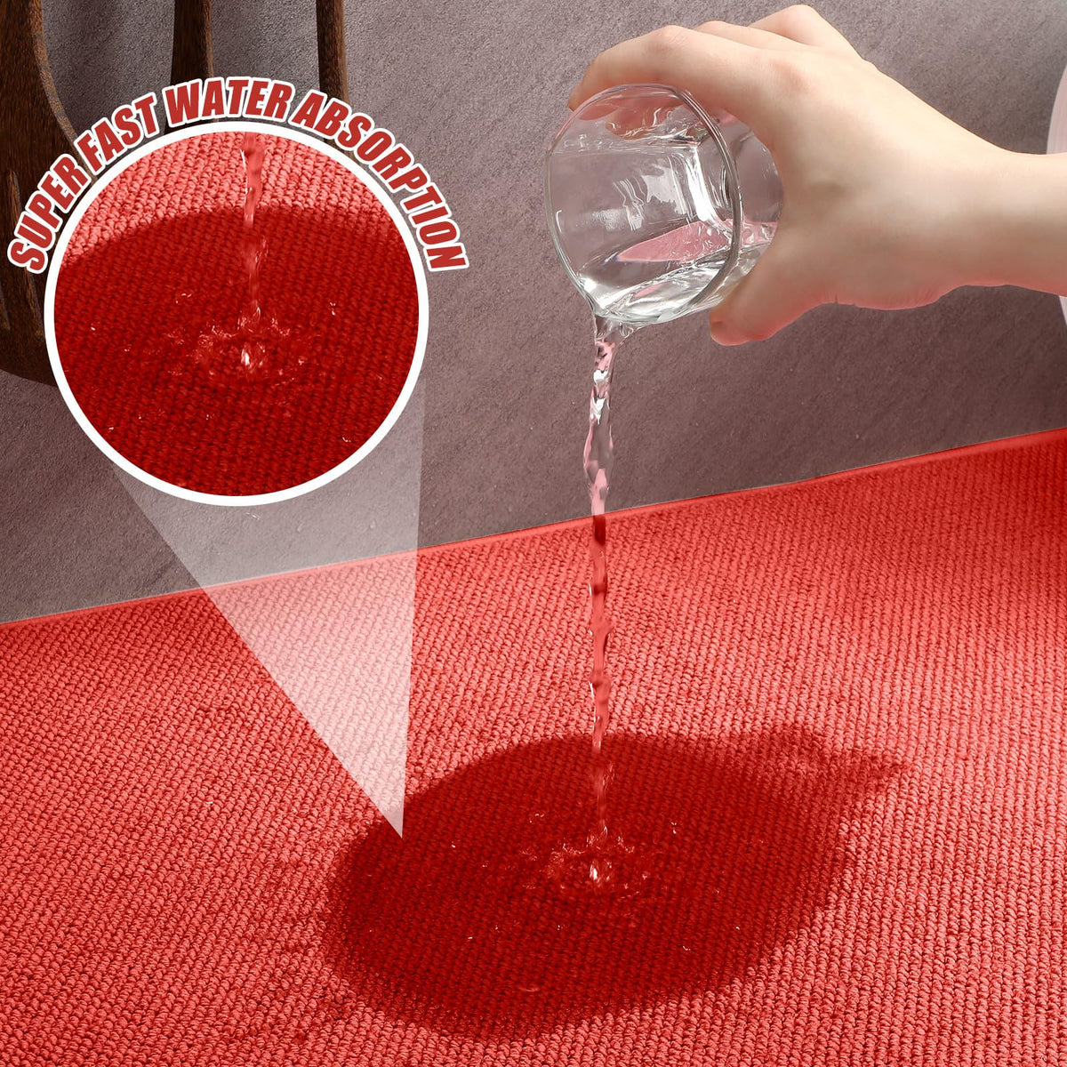 2 Pack Extra Large Dish Drying Mat Microfiber Absorbent Dish Drying Pad Large Size Dishes Drainer Mats for Countertop