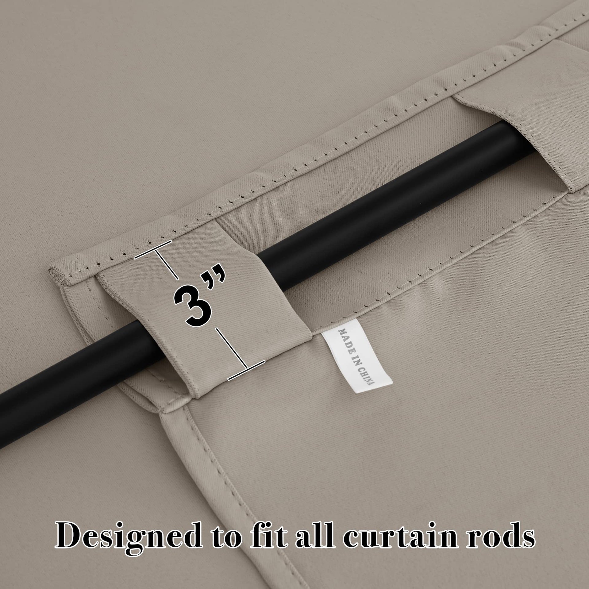 Blackout Curtains & Drapes for Bedroom 54 inches Long (2 Count)
