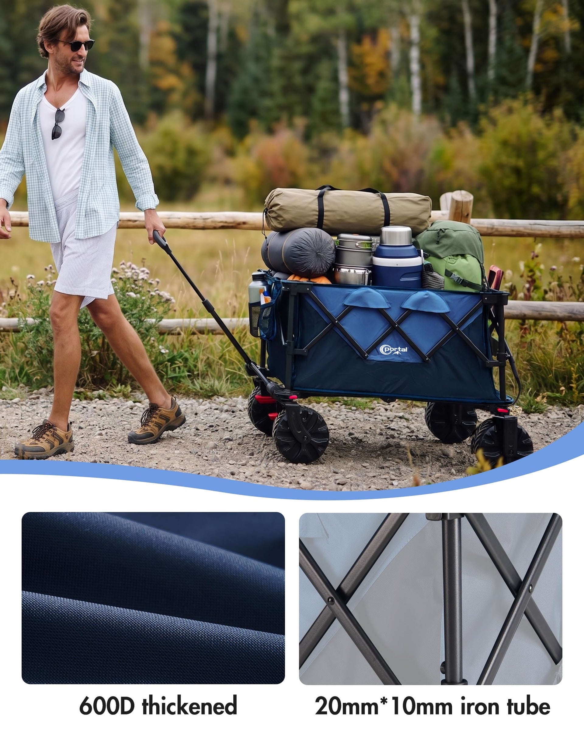 Heavy Duty Folding Wagon Cart