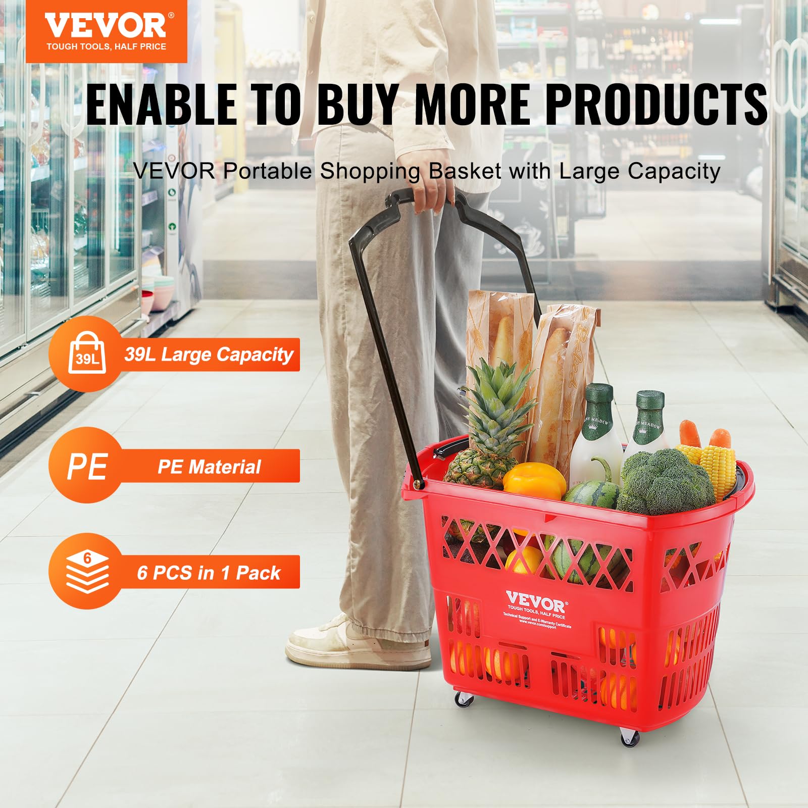 Shopping Carts with Handles