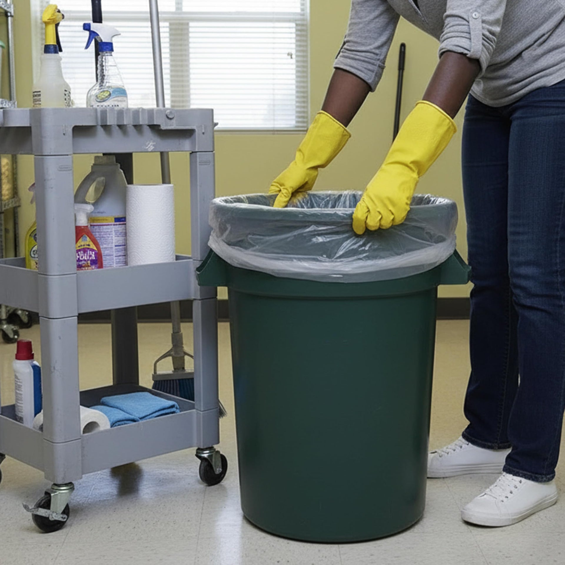 55 Gallon Clear Trash Can Liners (200 Count)