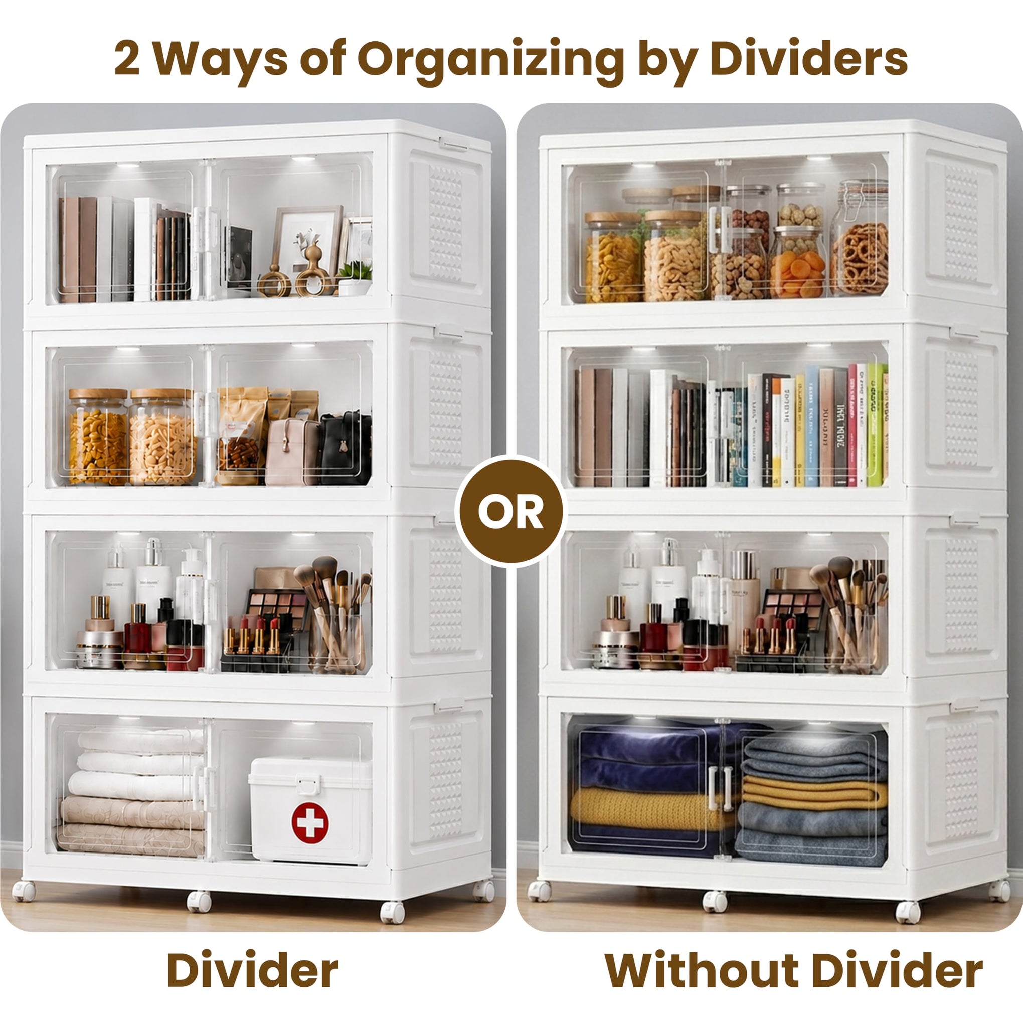 752QT 188GAL Large Collapsible Closet Organizer (4 Count)