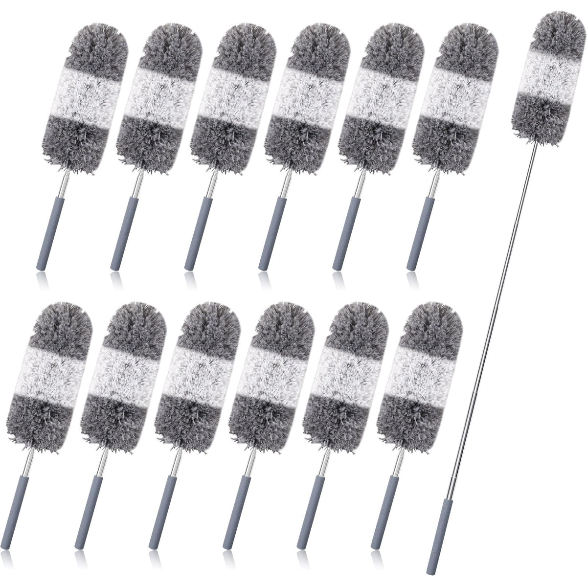 12 Pcs Microfiber Feather Duster for Cleaning (12 Count)