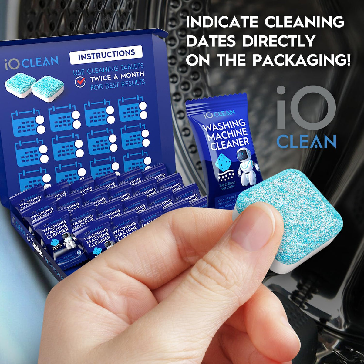 Washing Machine Cleaner Descaler Tablets (24 Count)