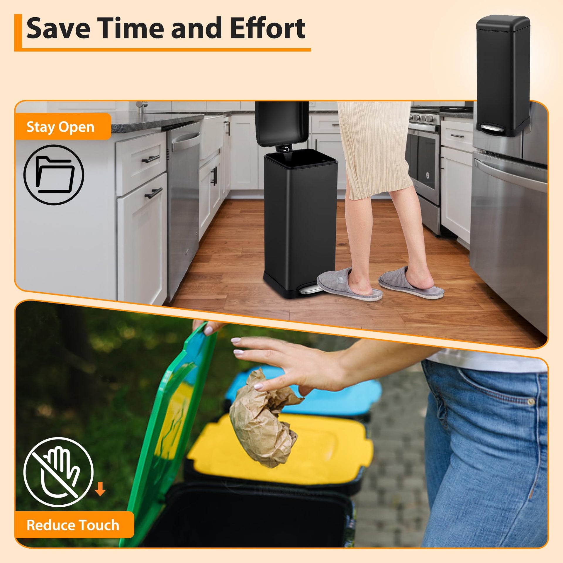 8Gallon 30l Kitchen Trash Can