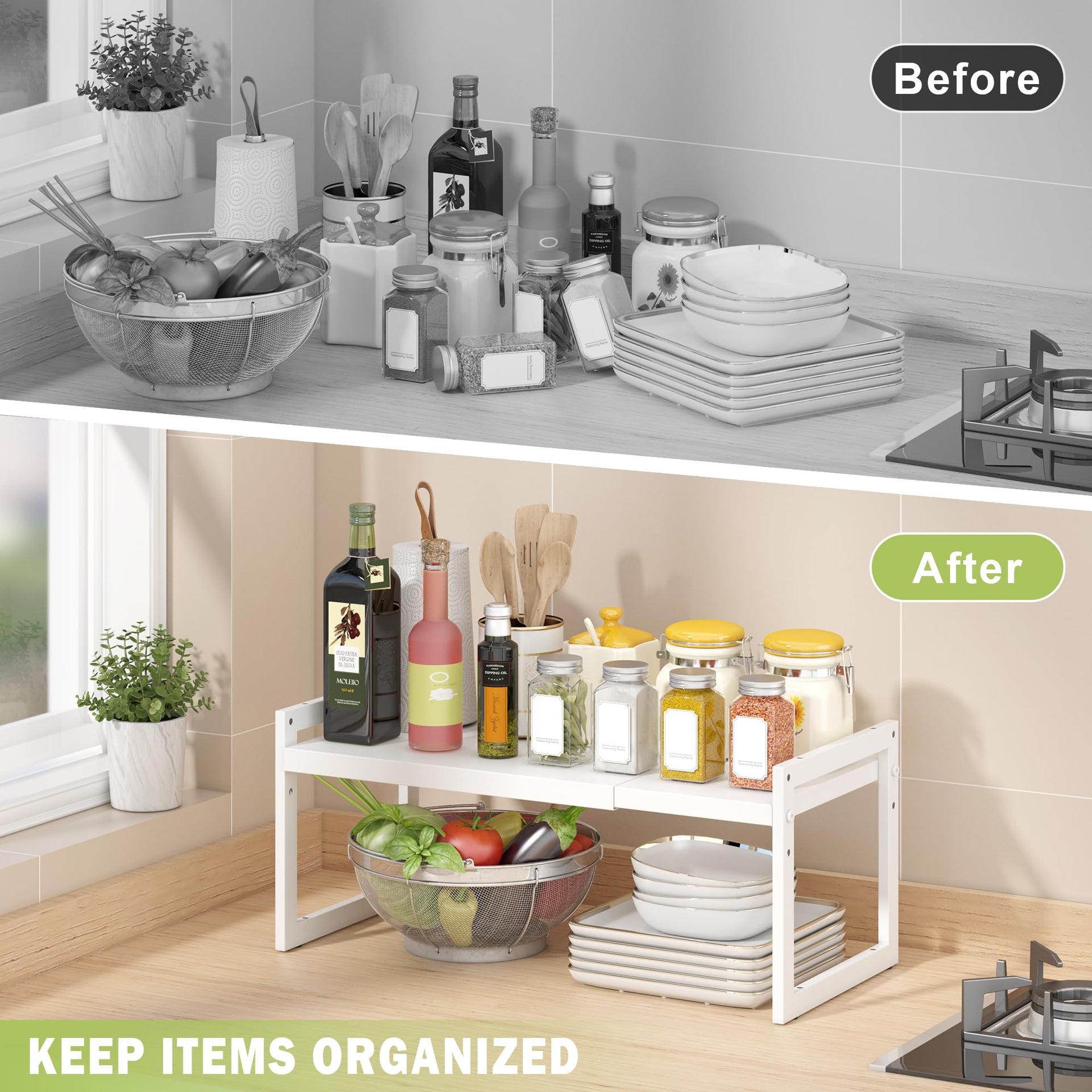 Expandable Cabinet Shelf Organizer