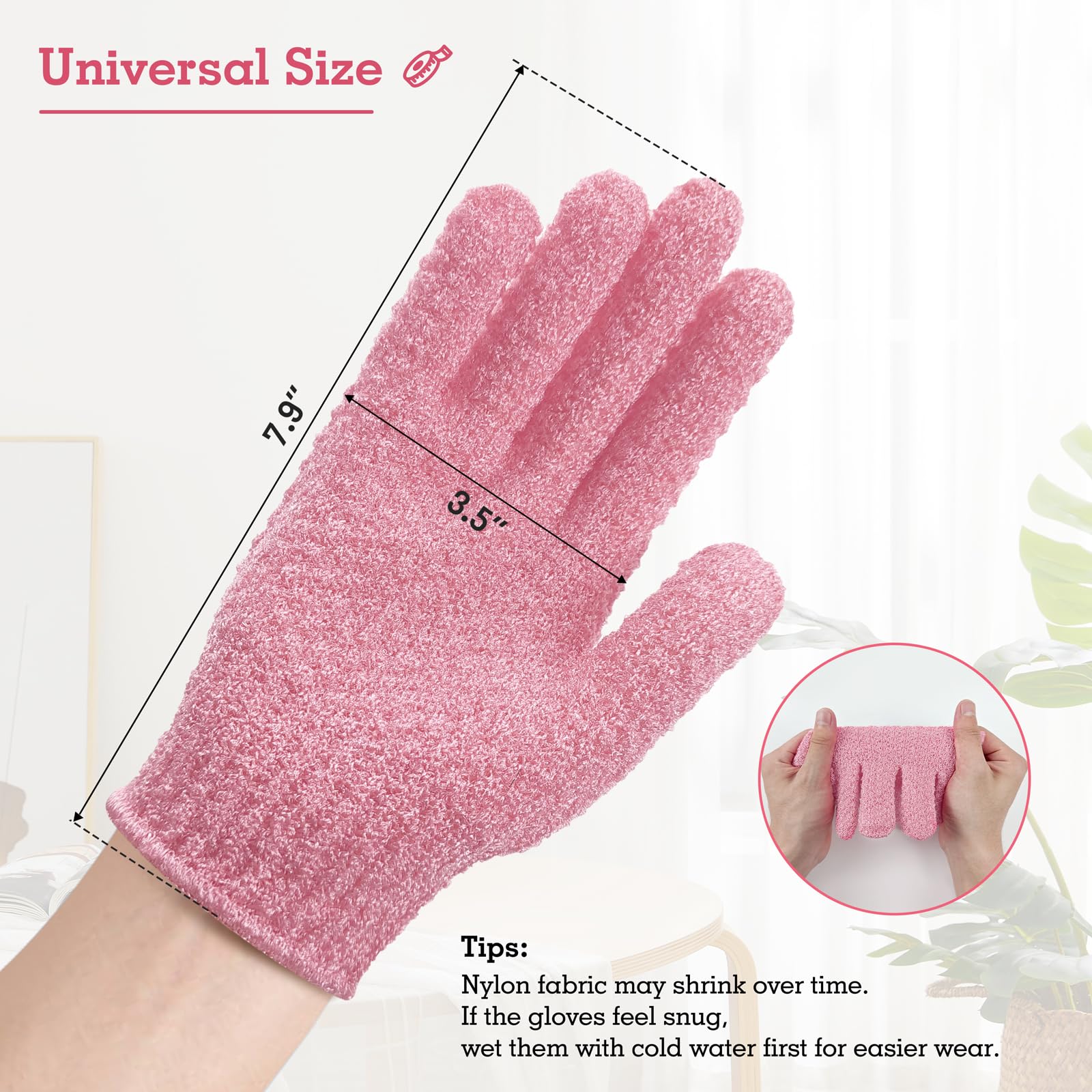 Exfoliating Glove for Shower Bath (3 Count)