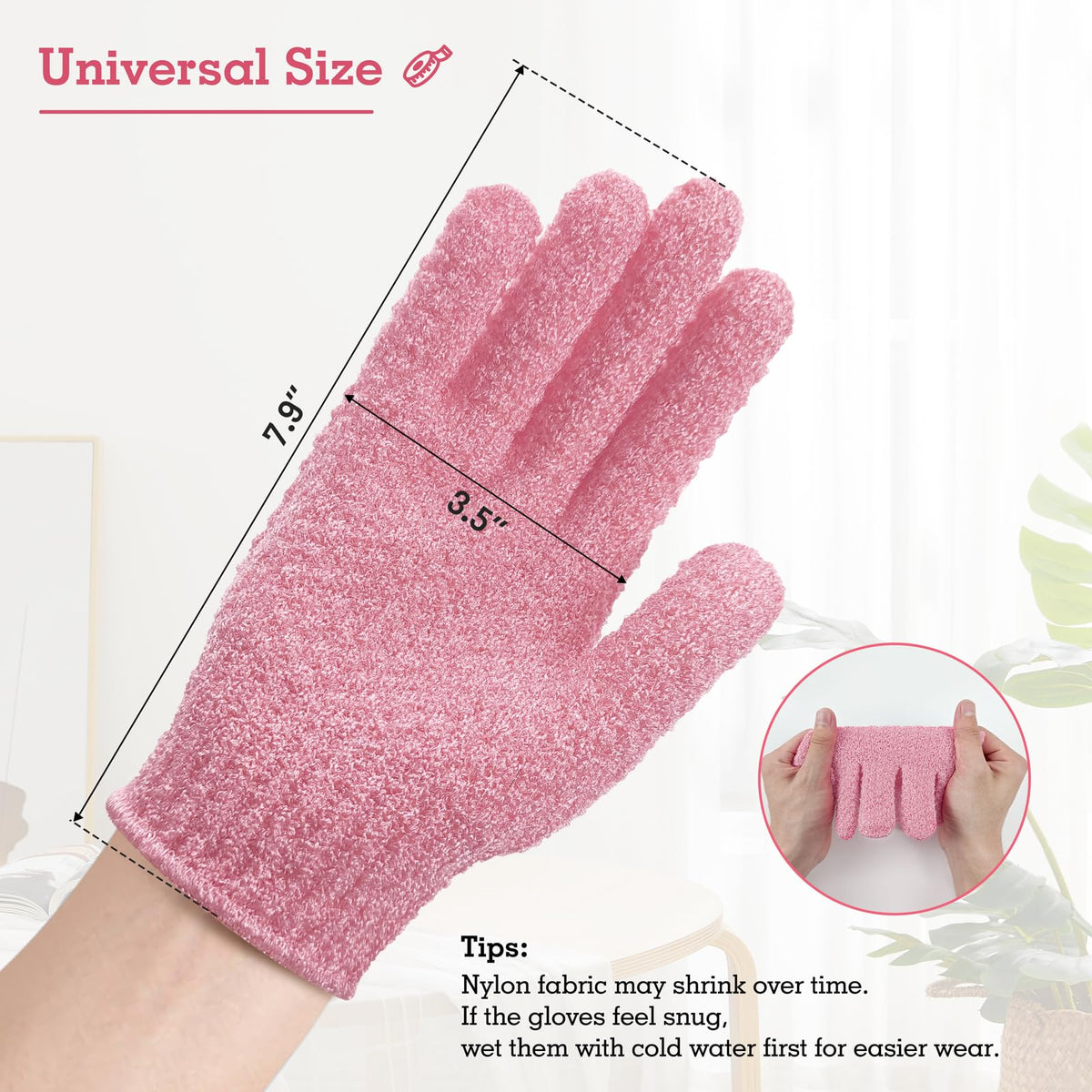 Exfoliating Glove for Shower Bath (3 Count)
