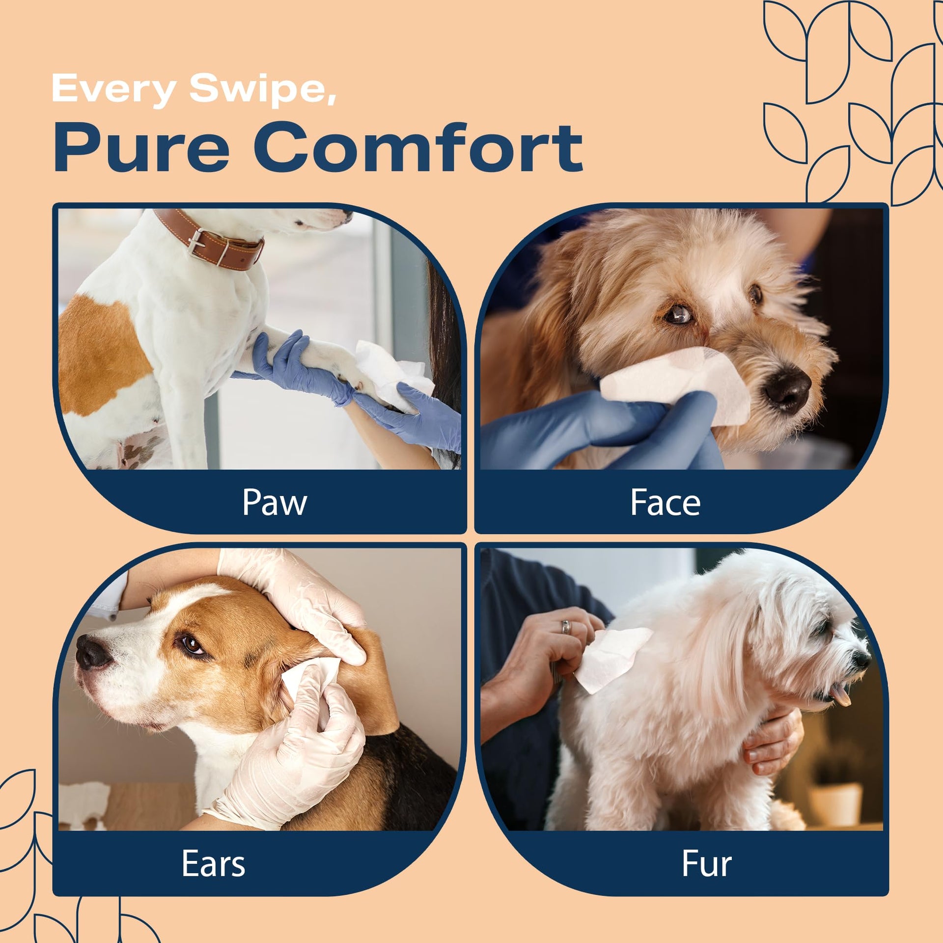 Dog Wipes for Paws and Butt (400 Count)