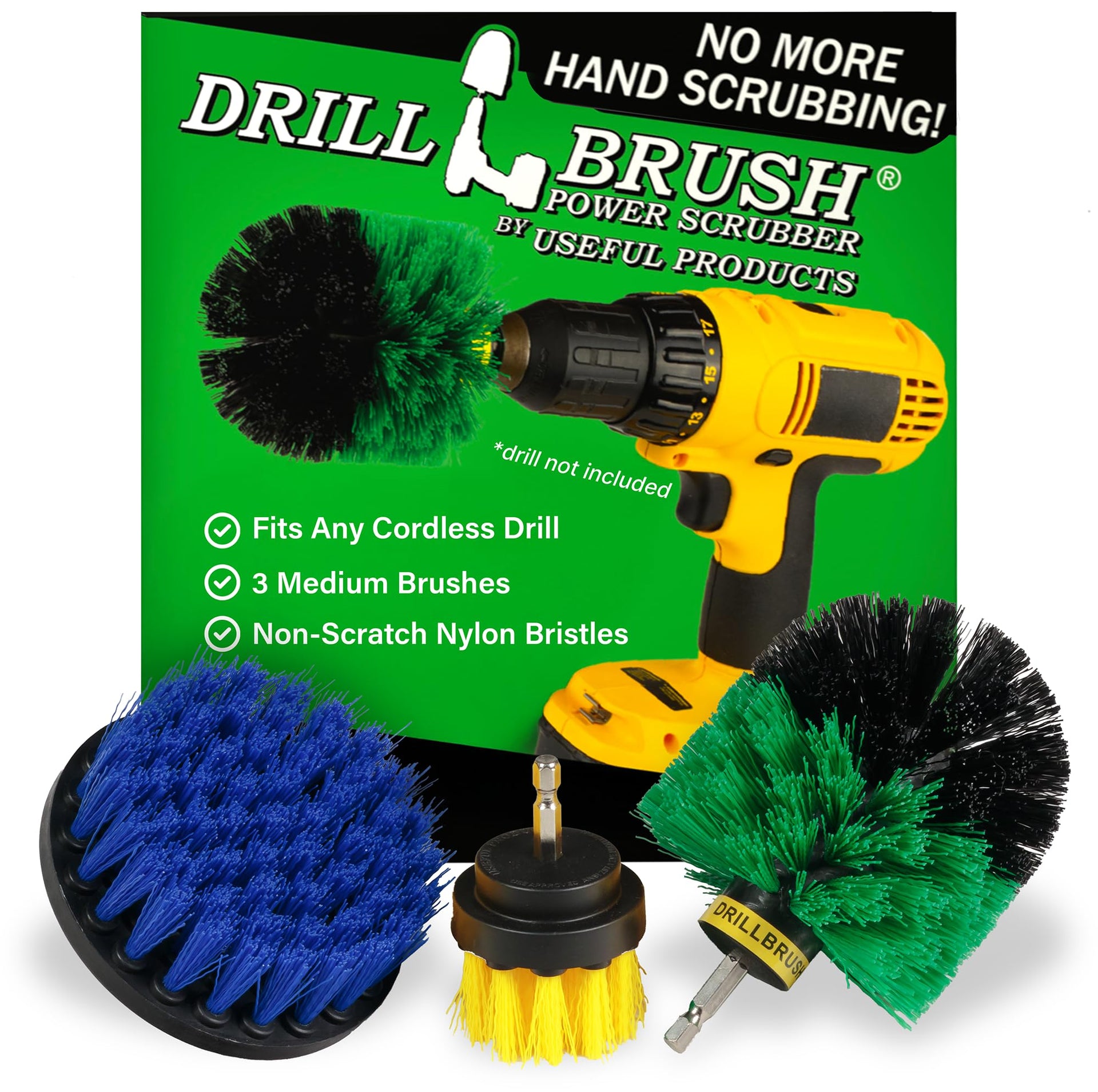 Cordless Power Spin Scrubber Drill Attachment
