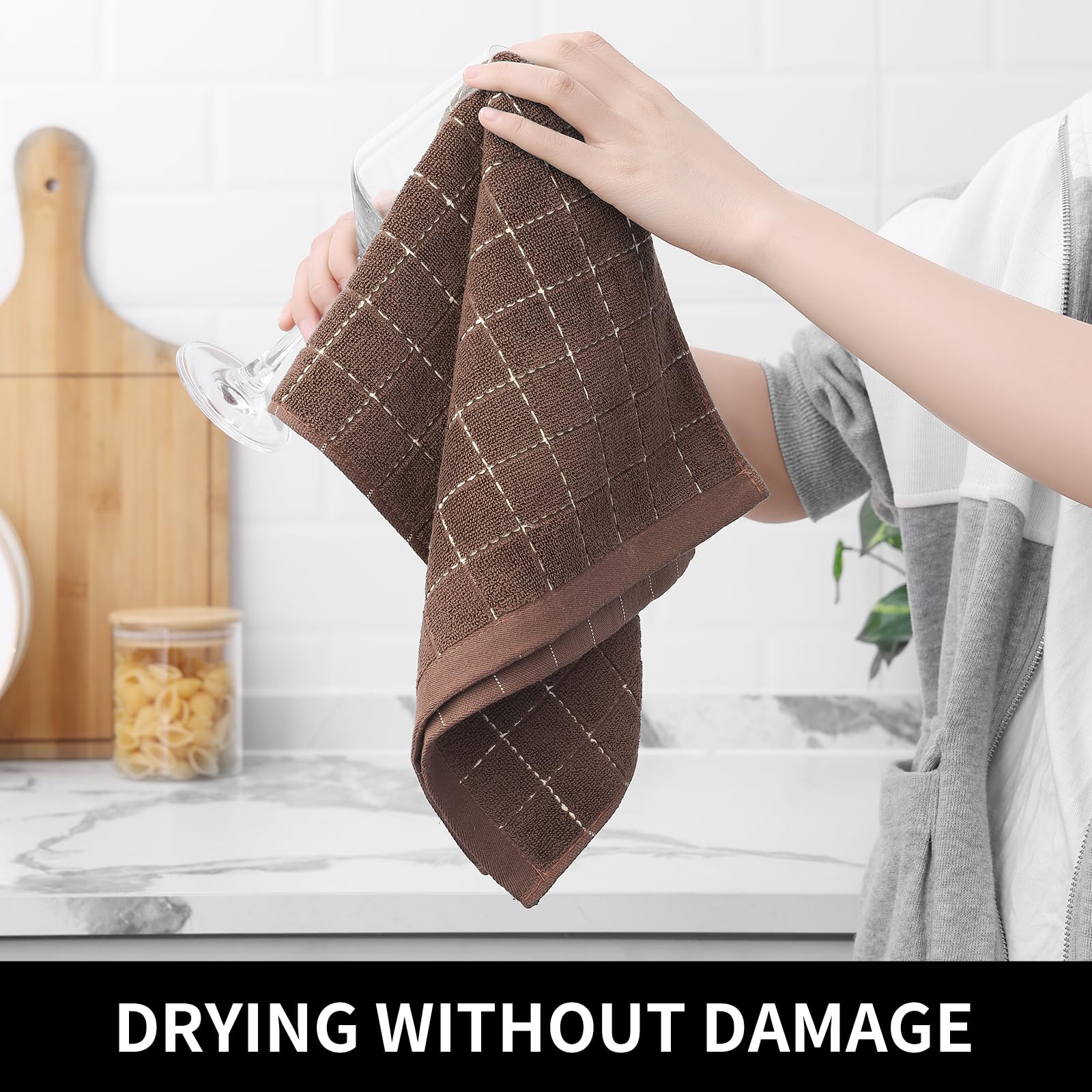 100% Cotton Terry Kitchen Towels (6 Count)