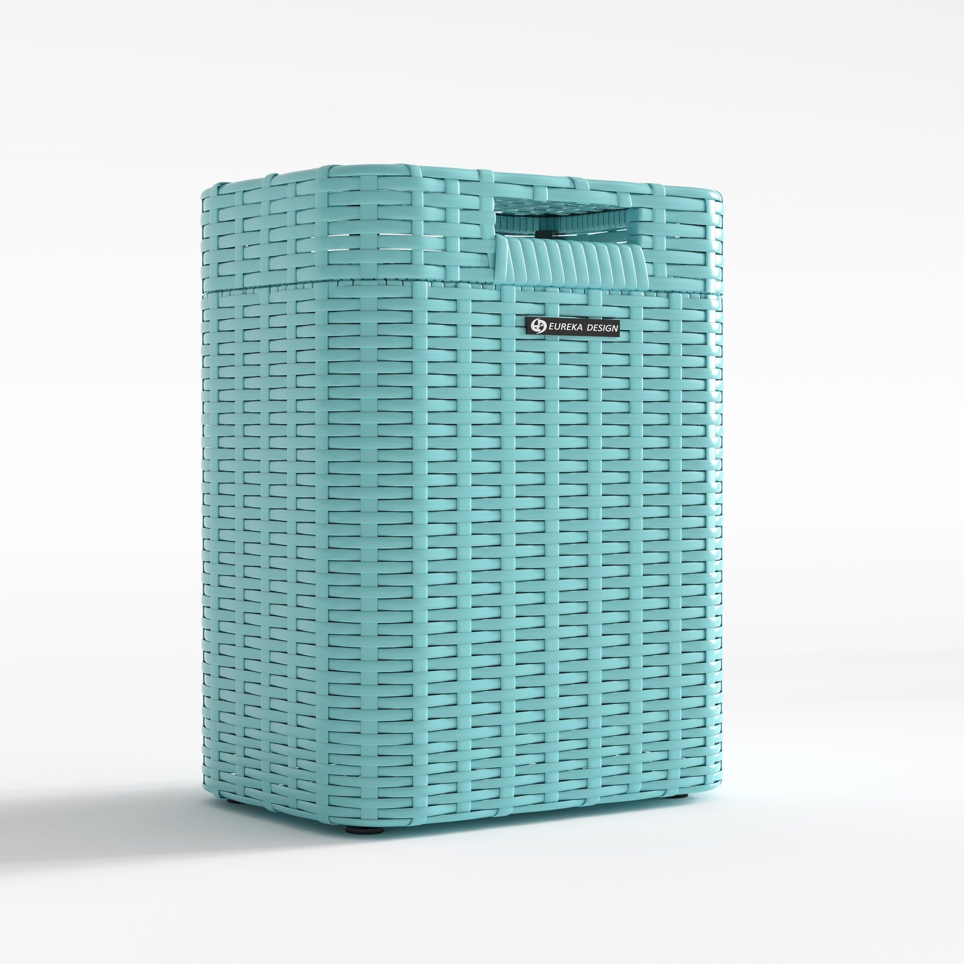 Ypati Handwoven 4 Gallon Rattan Trash Can with Lid