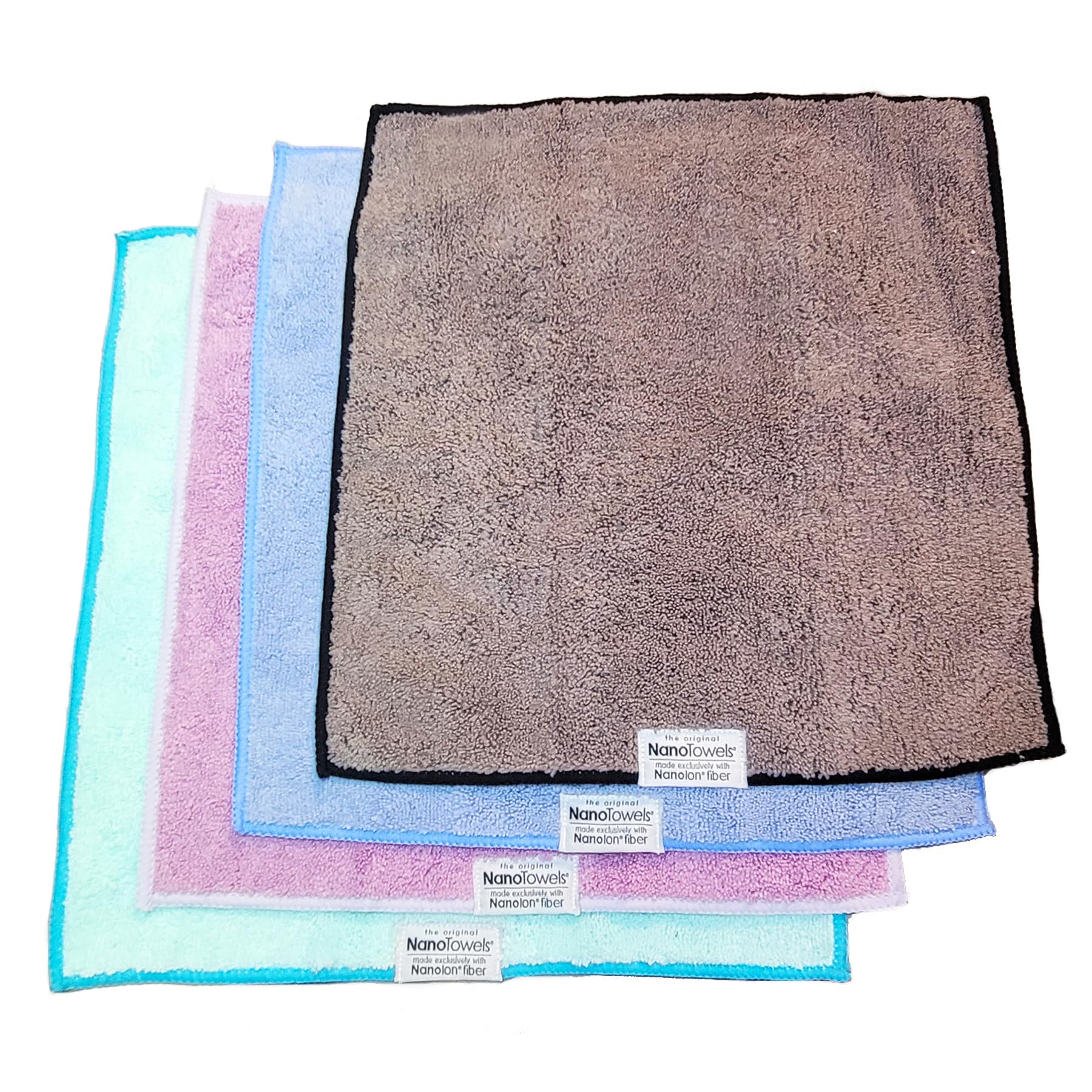 Multi-Color- The Amazing Eco Cloth that Cleans Virtually Any Surface with Only Water. No More Paper Towels Or Toxic Chemicals. 4-Pack (14x14, Multi-Color Pack) (4 Count)