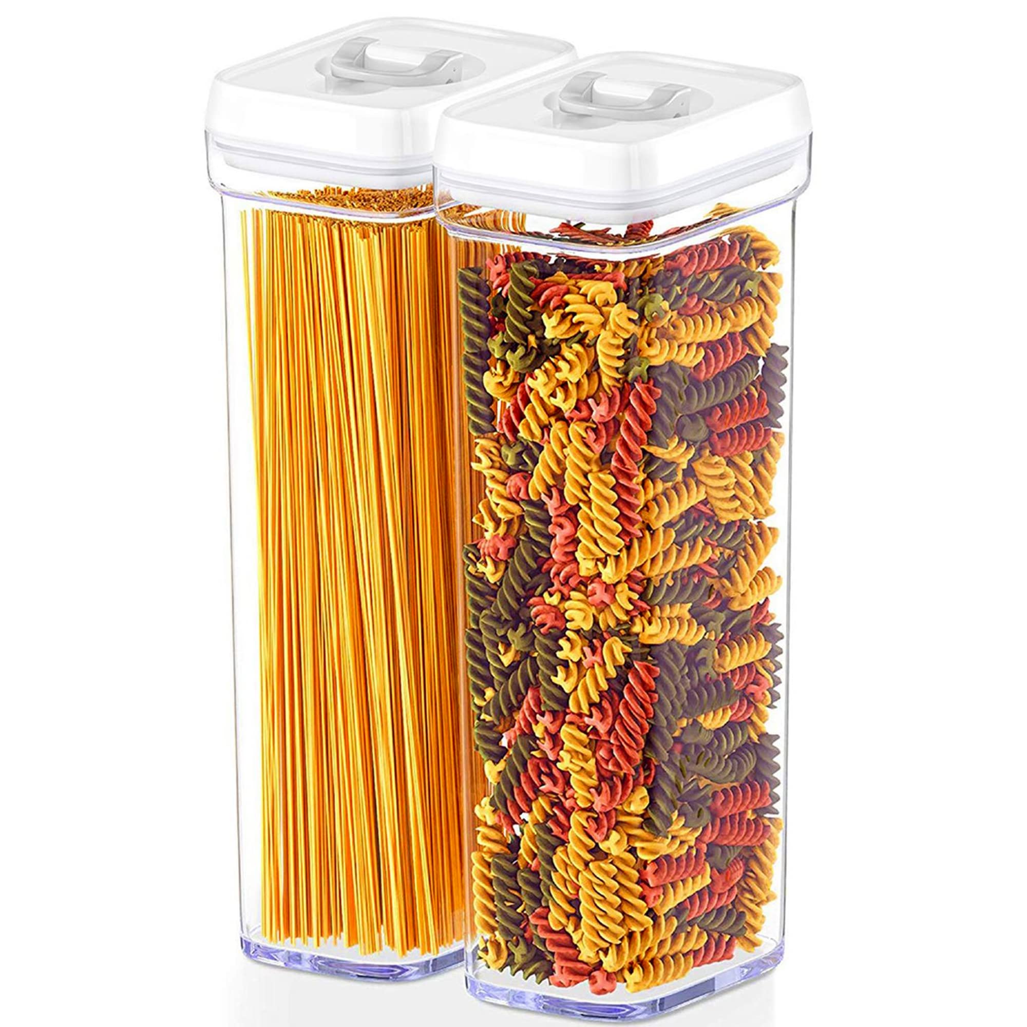 Pasta Storage Containers for Pantry (2 Count)