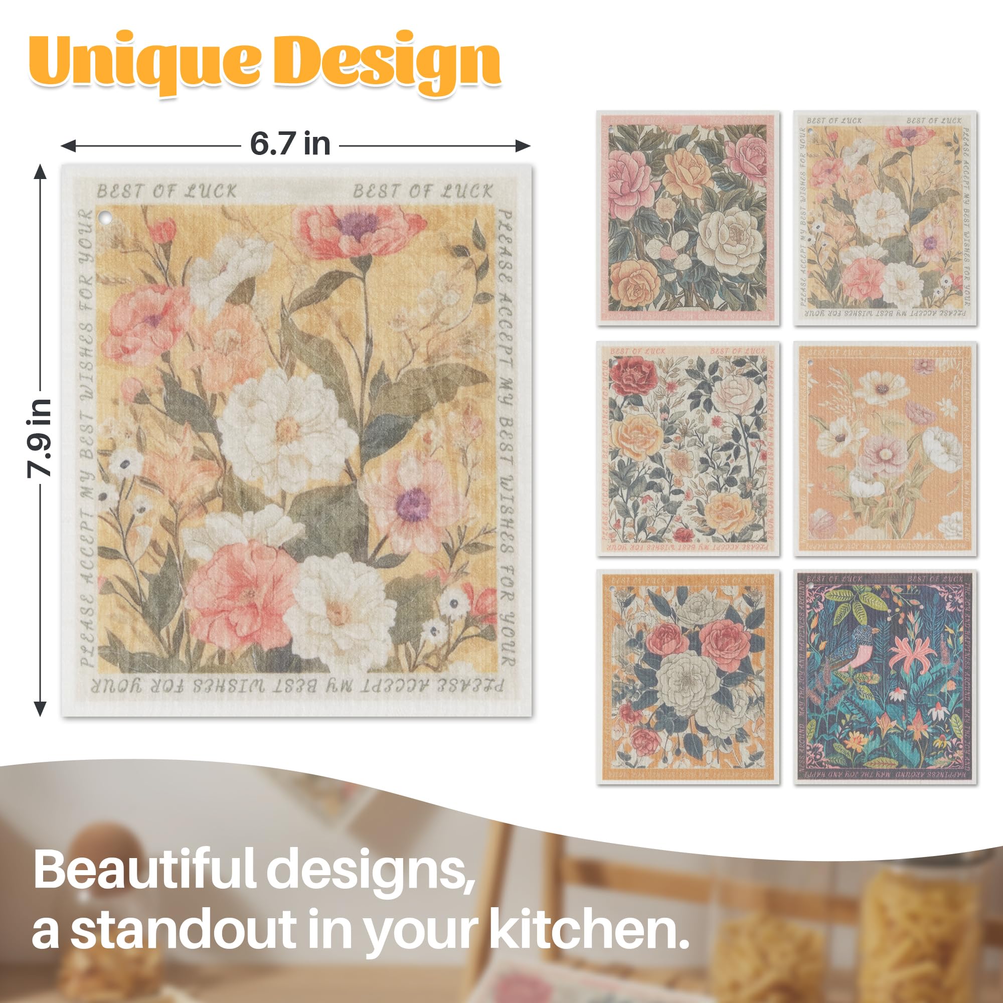 12 Pack Decorate Cleaning Cloth (12 Count)