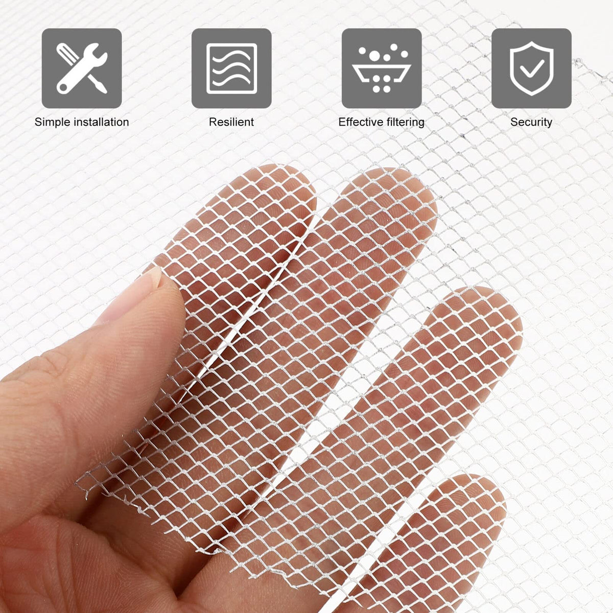 10Pcs Range Hood Filter Net Round Kitchen Cooking Range Hood Filter Mesh Replacement Mesh Kitchen Cooker Accessories 23cm