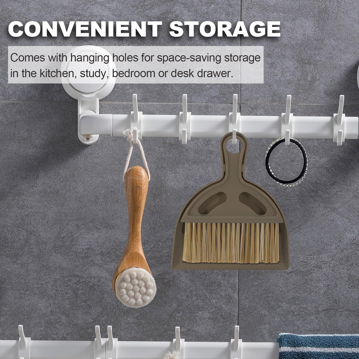 Mini Broom and Dustpan Set Hand Broom with Dustpan Portable Housekeeping Cleaning Tools for Desk