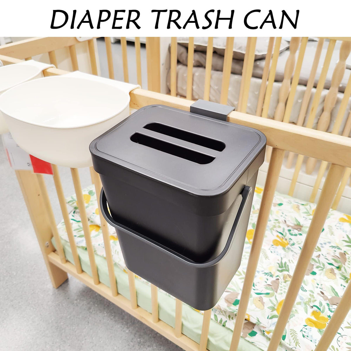 Kitchen Compost Bin 1.3 Gal Hanging Under Sink Trash Can