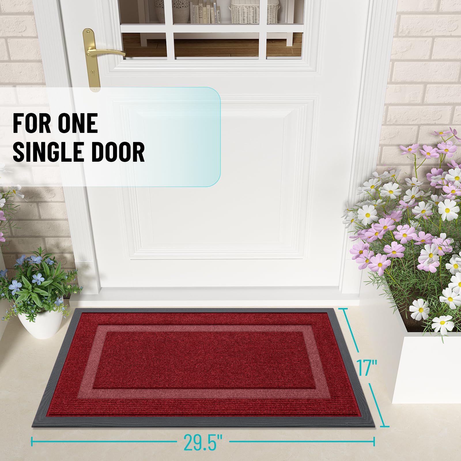 Front Door Mat Outside 29.5x17
