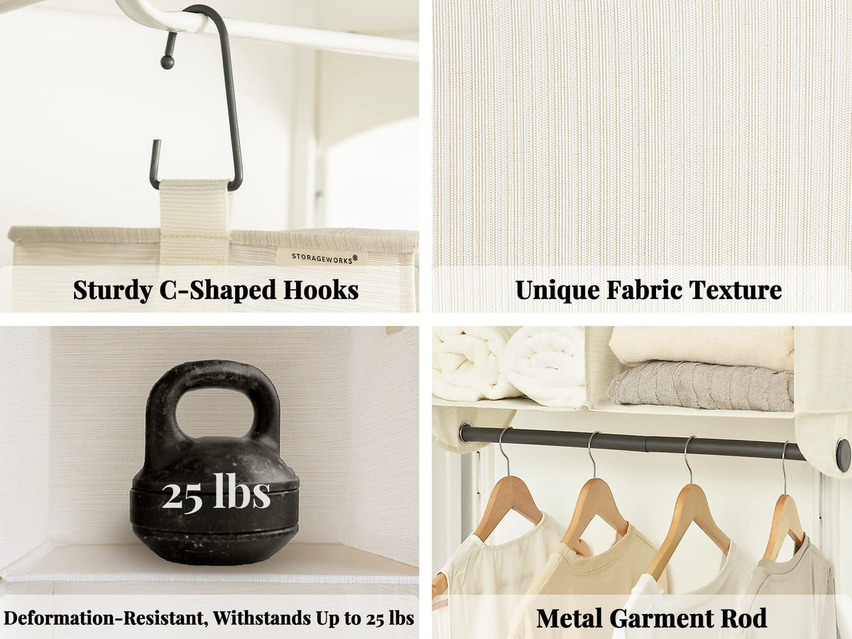 Hanging Closet Organizer with Rod