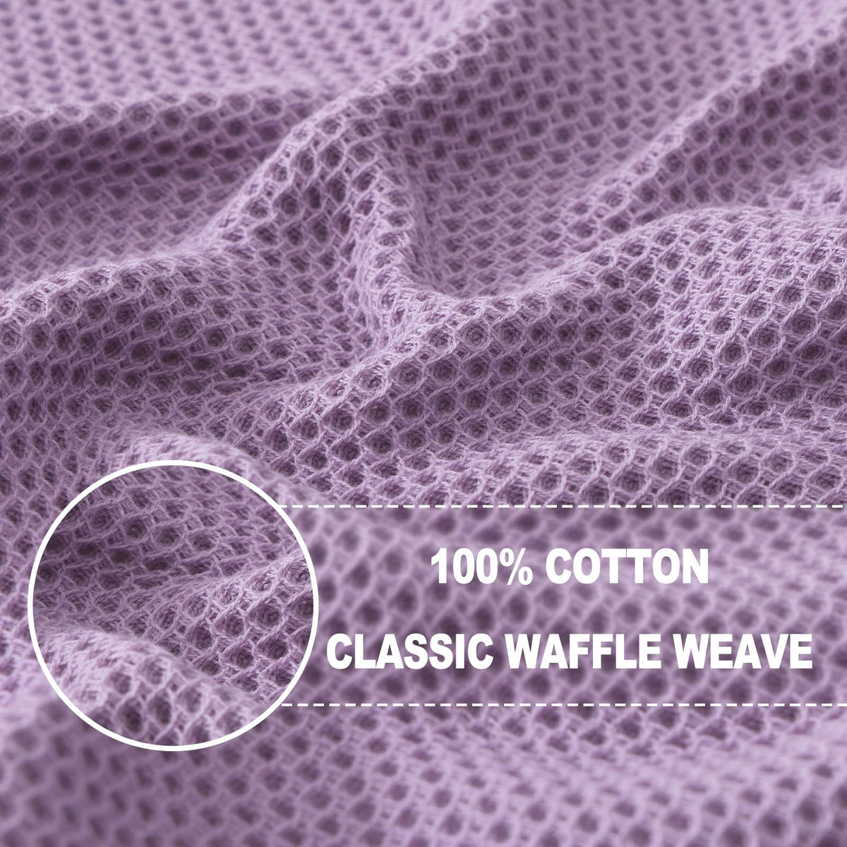 100% Cotton Waffle Weave Kitchen Dish Cloths 6 (6 Count)