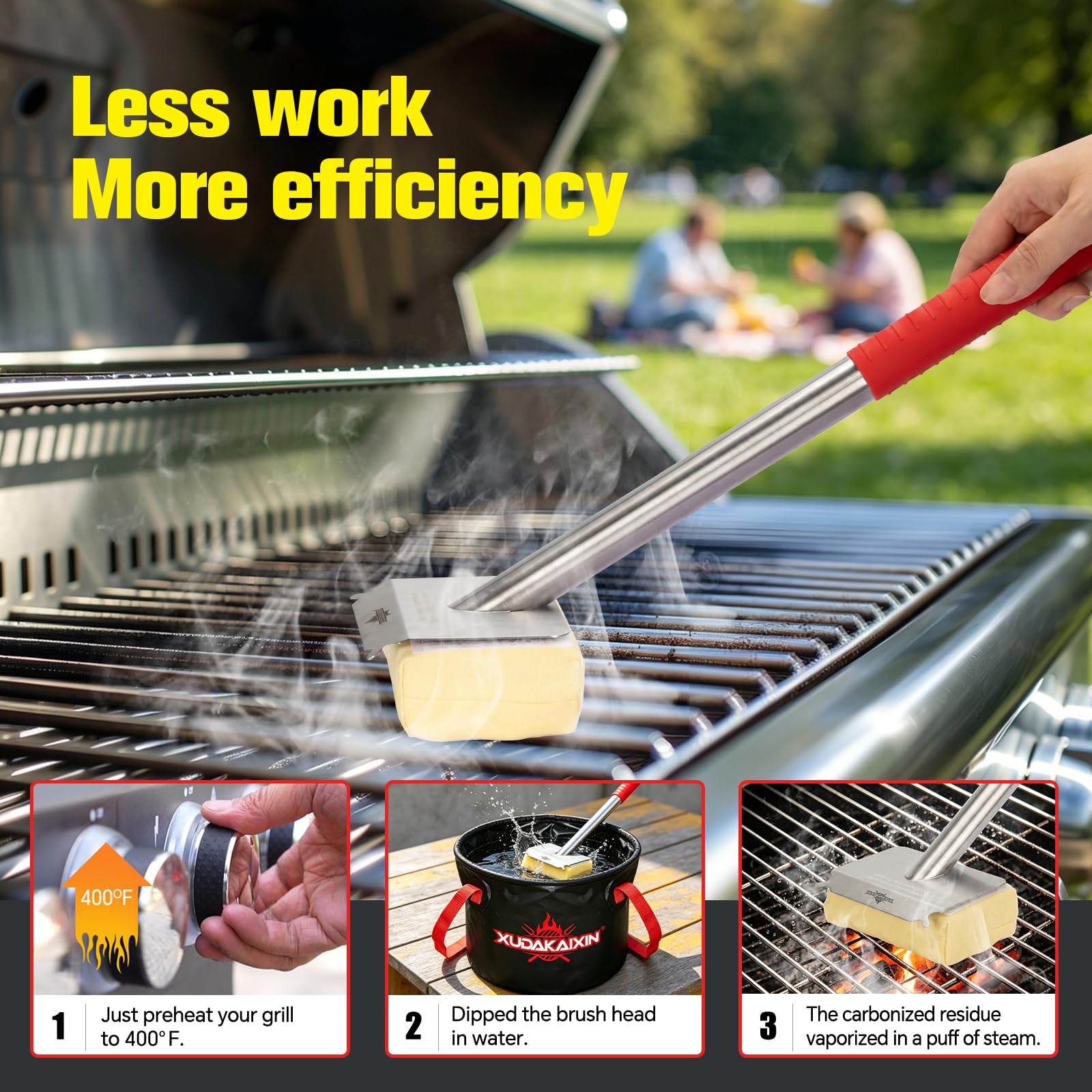 Bristle Free Steam Grill Brush