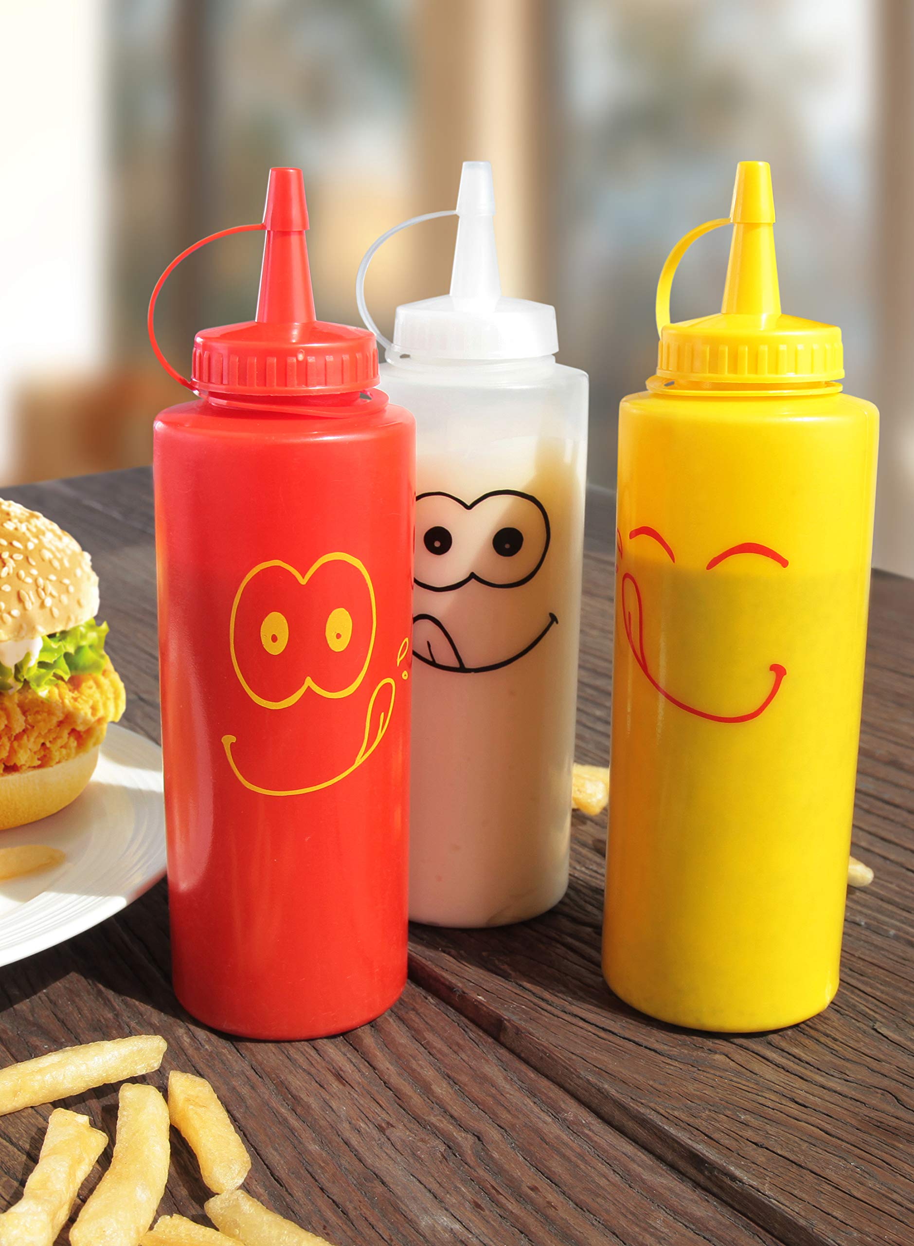 Condiment Squeeze Bottle Set (3 Count)