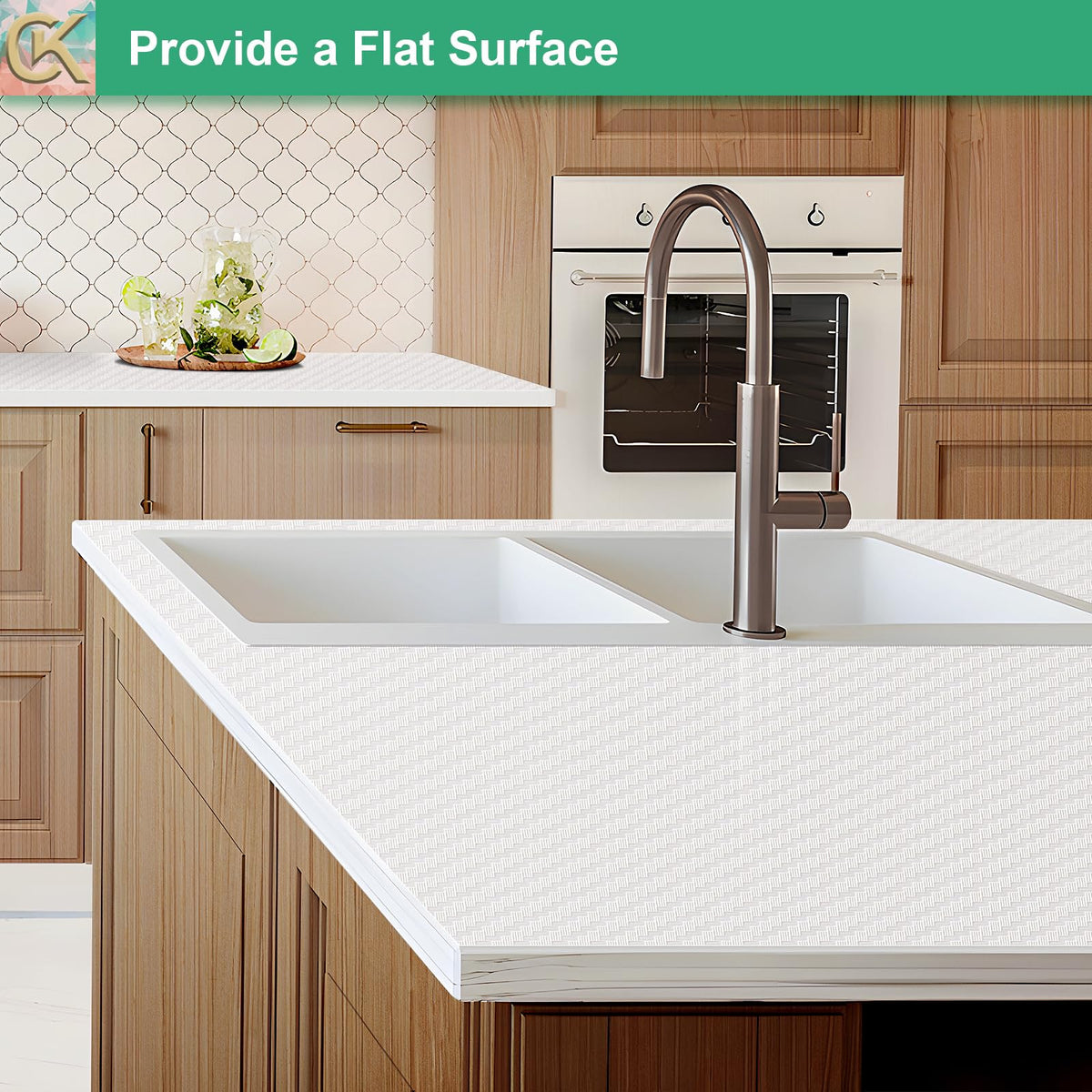 Self Adhesive Shelf Liner Kitchen Liner (696.2 sq in)