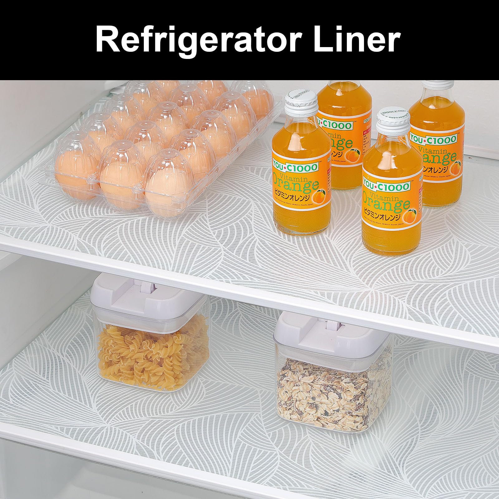 Shelf Liners for Kitchen Cabinets Refrigerator Liners Waterproof & Oil