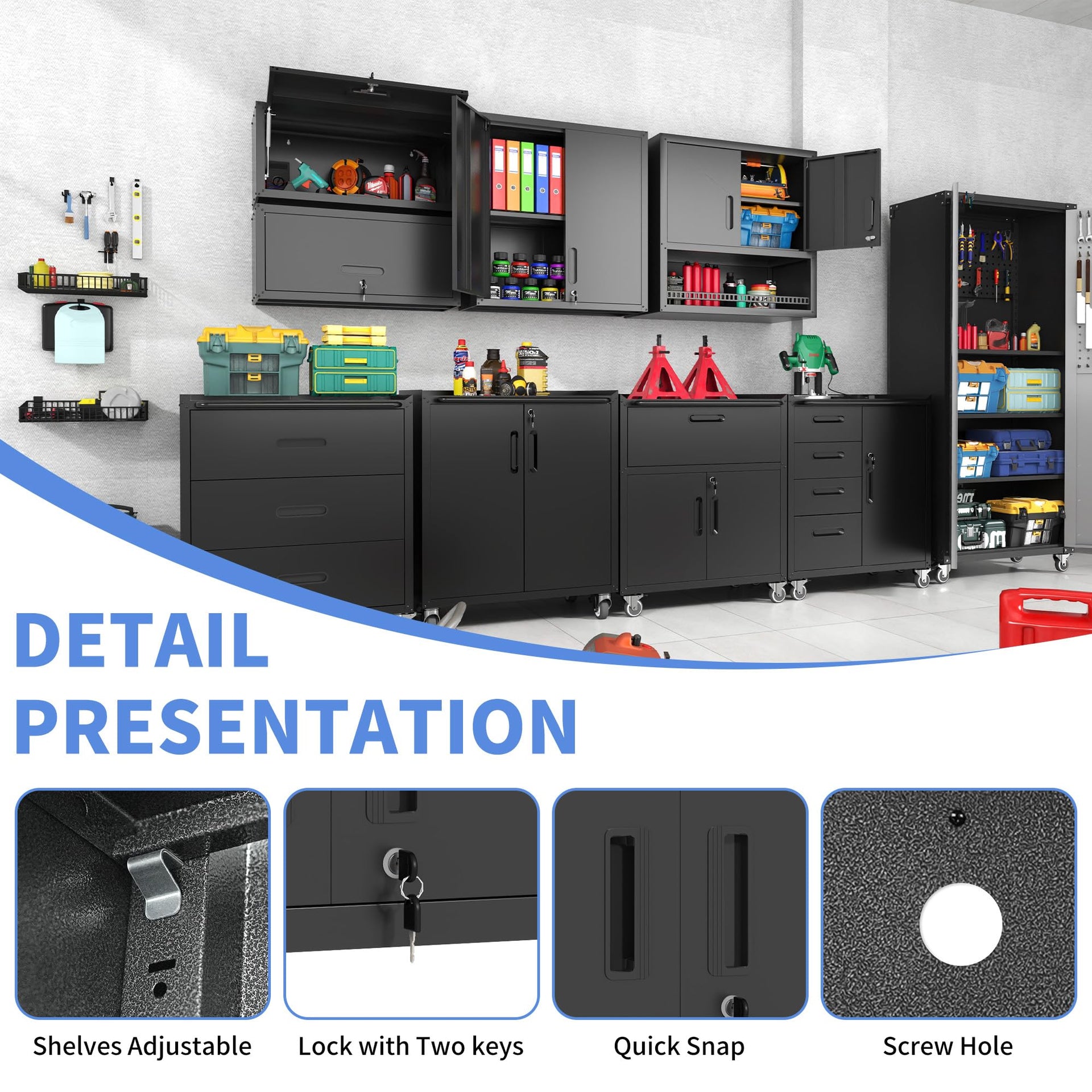 Metal Storage Cabinet for Garage