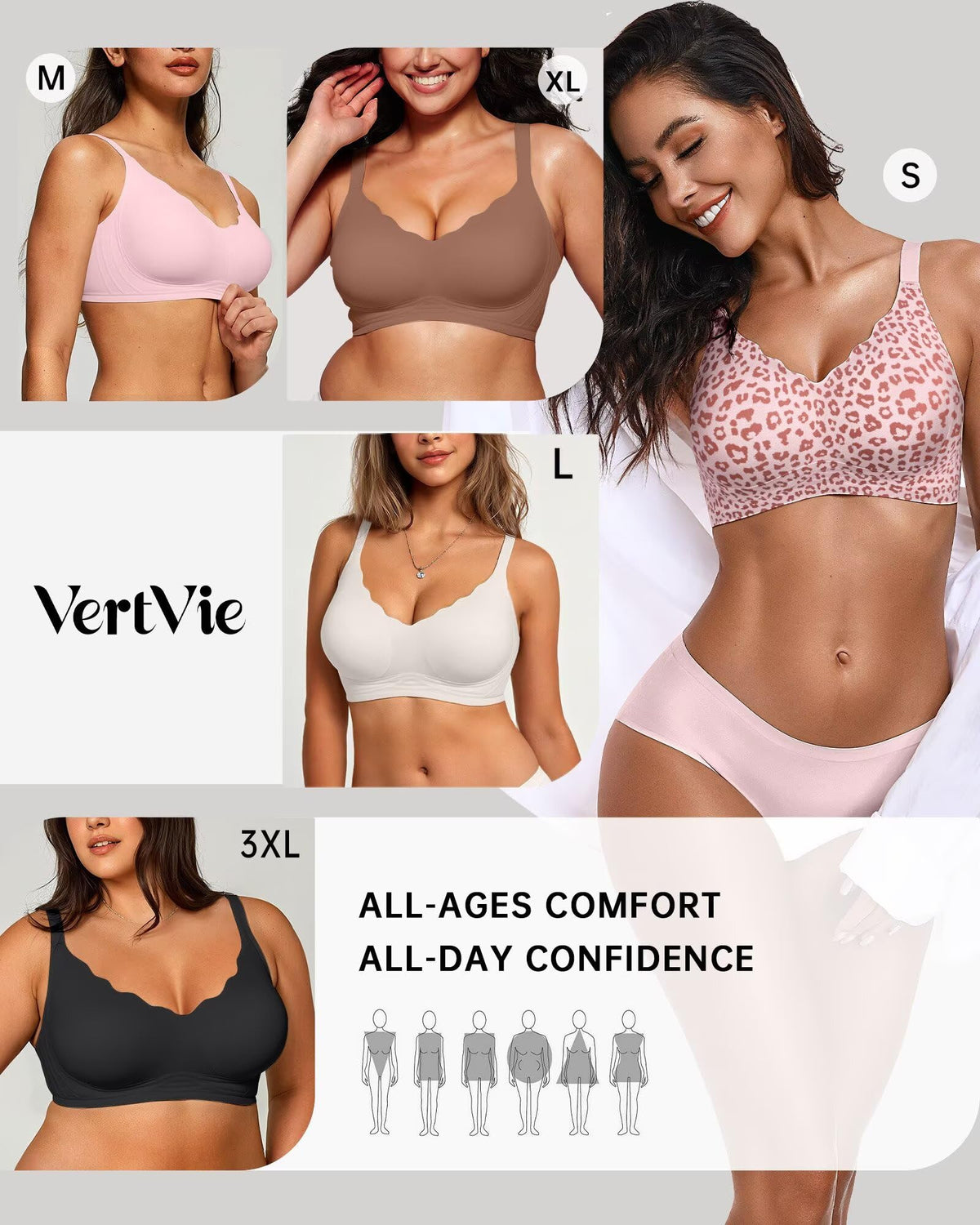 Seamless Jelly Bra No Underwire Supportive Bralette