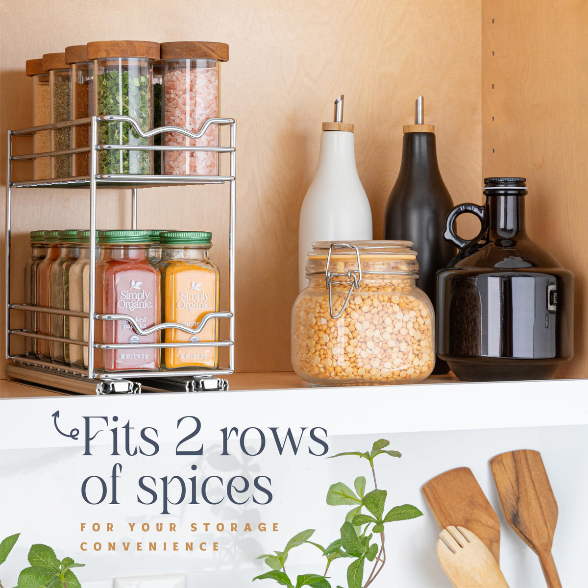 Pull Out Cabinet Organizer for Spices